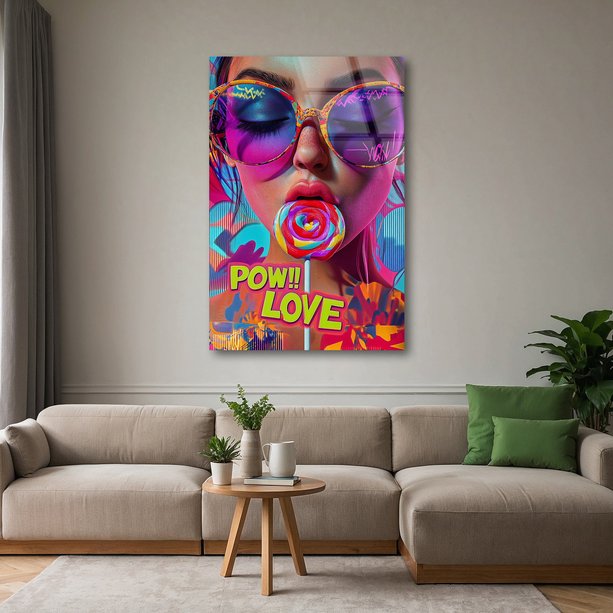 Love Pop Art | Premium HD Metal Wall Art