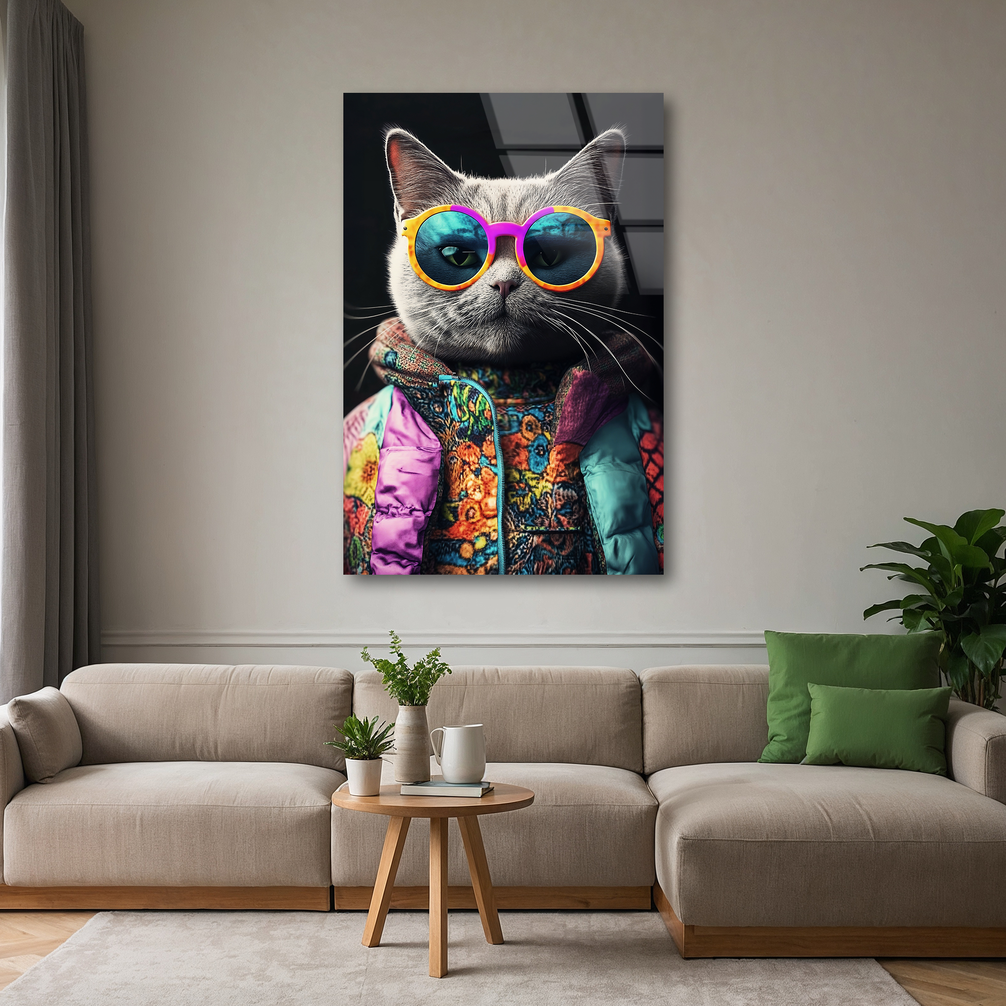 Cool Cat | Premium HD Metal Wall Art