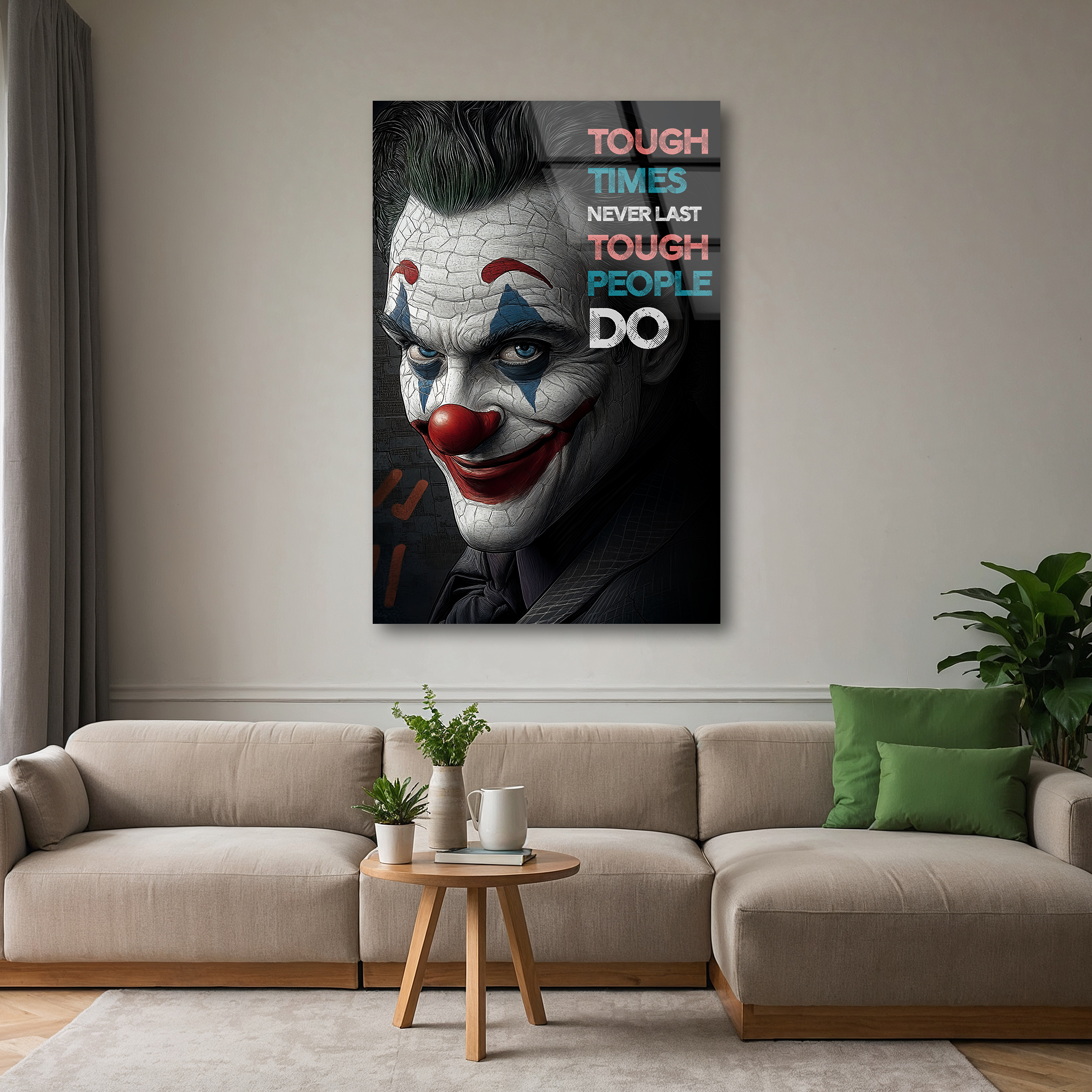 Tough Times Never Last | Premium HD Metal Wall Art