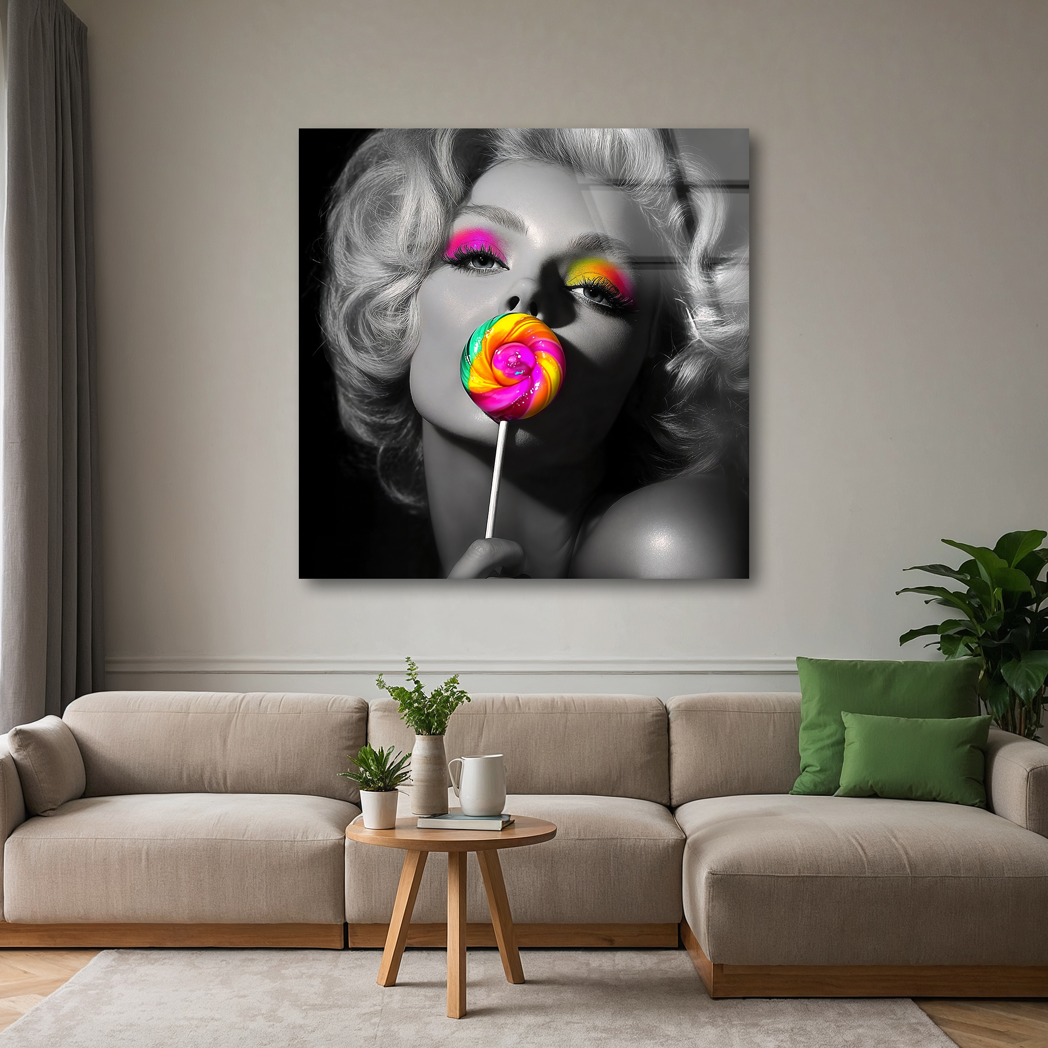 Marilyn Monroe in Colors | Premium HD Metal Wall Art