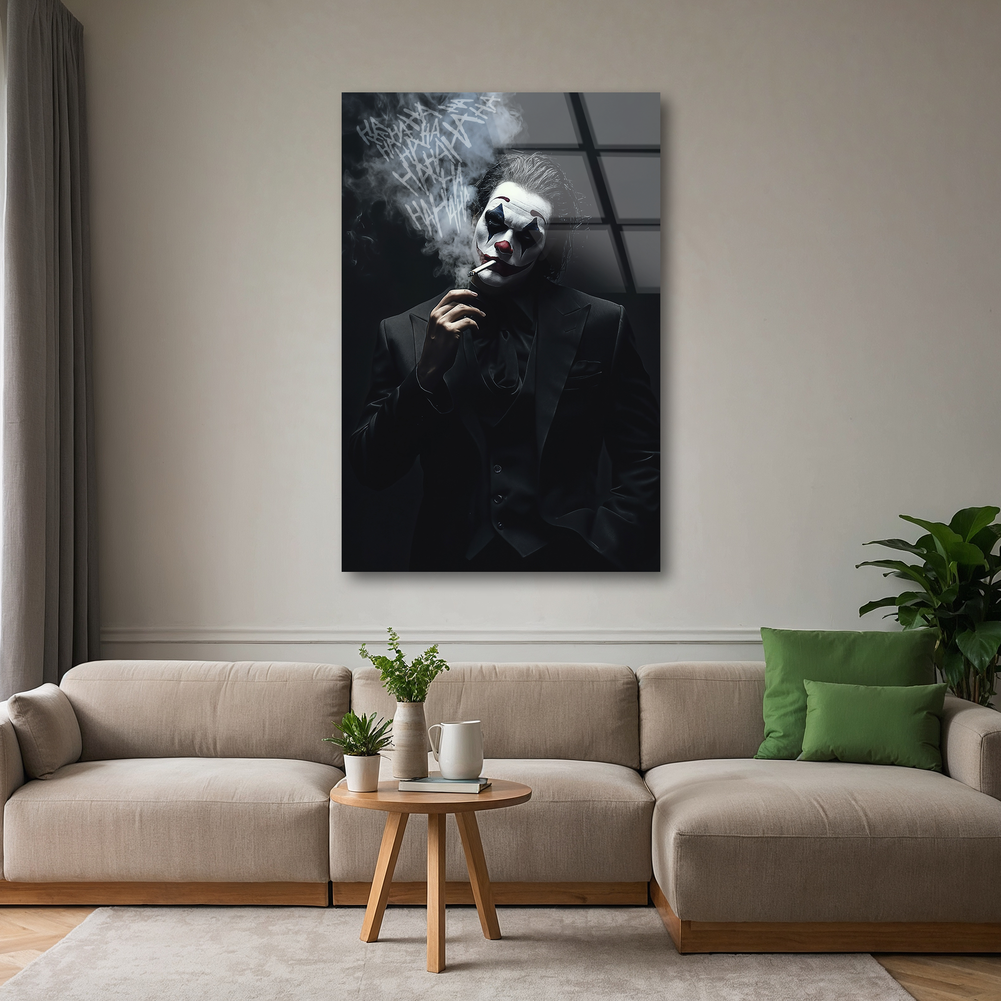 Smoking Joker | Premium HD Metal Wall Art