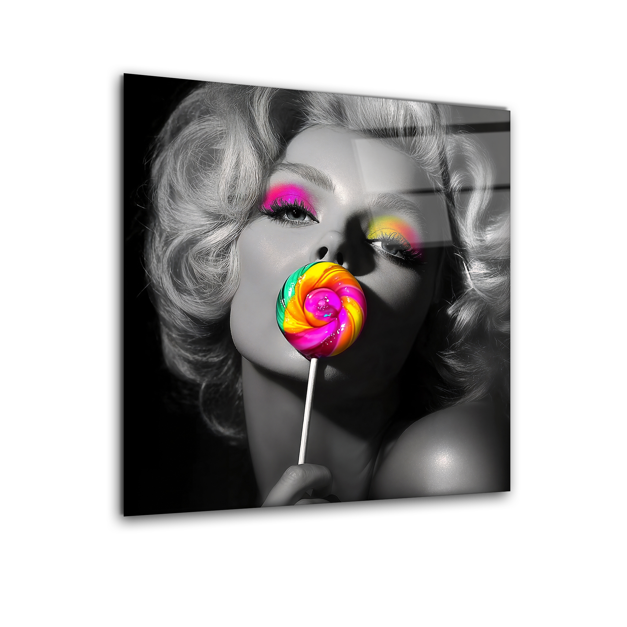 Marilyn Monroe in Colors | Premium HD Metal Wall Art