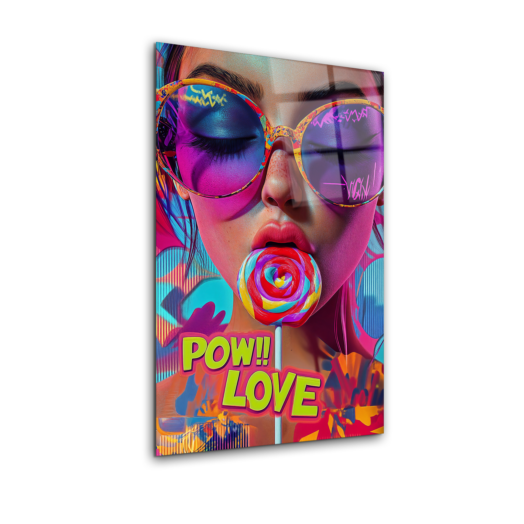 Love Pop Art | Premium HD Metal Wall Art