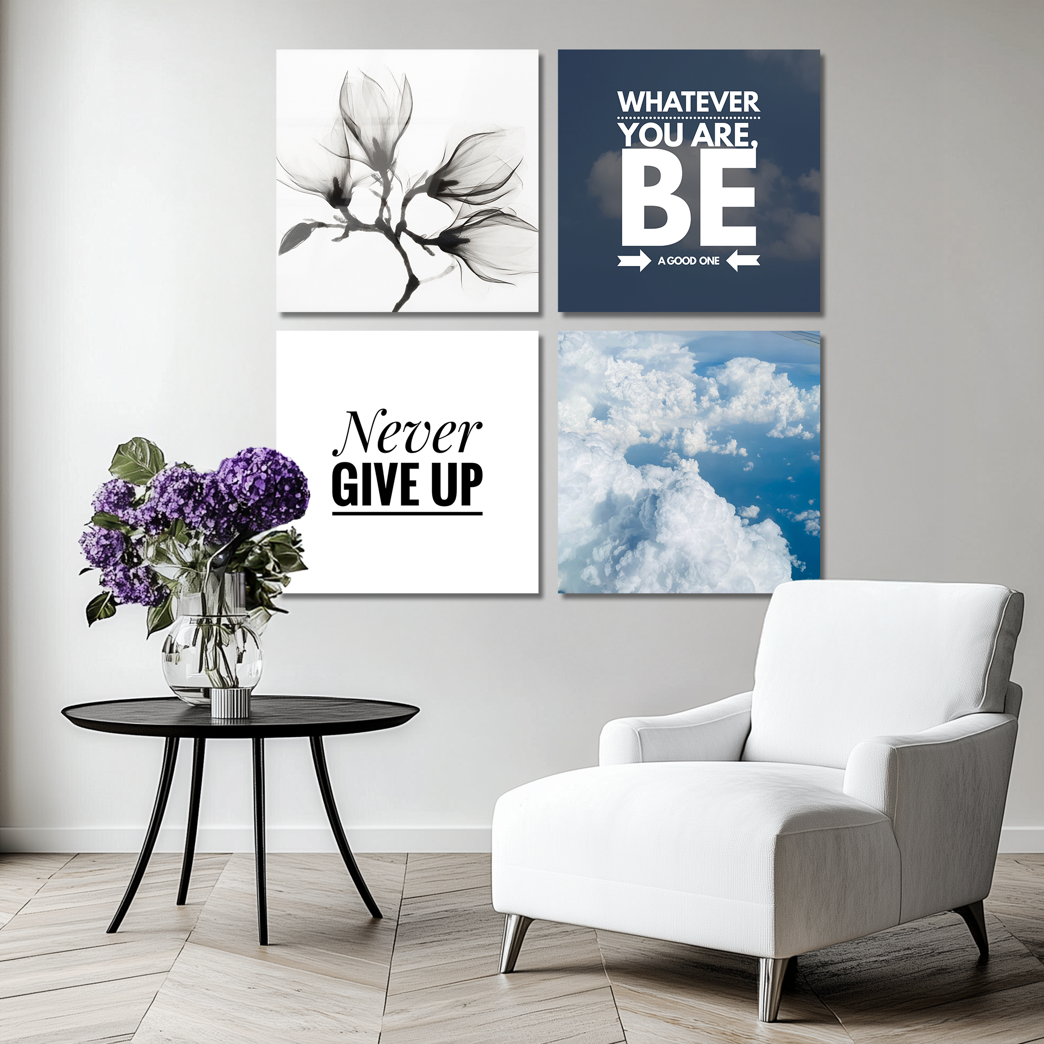 Mega Size Motivation Quatro | Premium HD Metal Wall Art