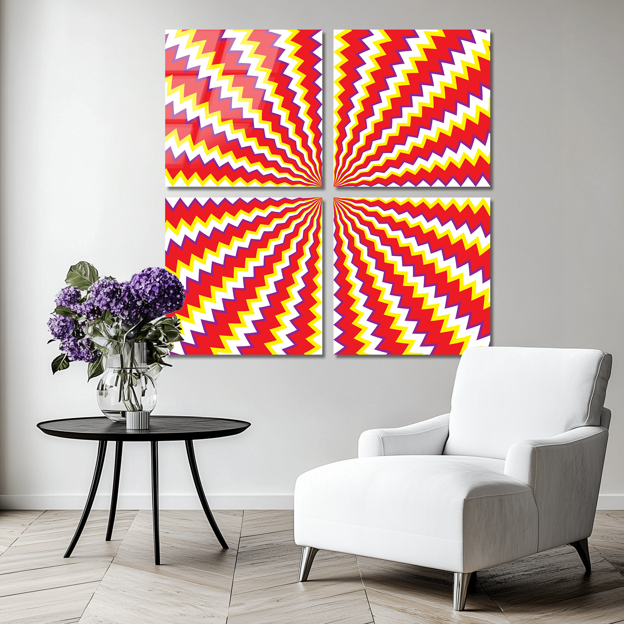 Mega Size Illusion Quatro | Premium HD Metal Wall Art