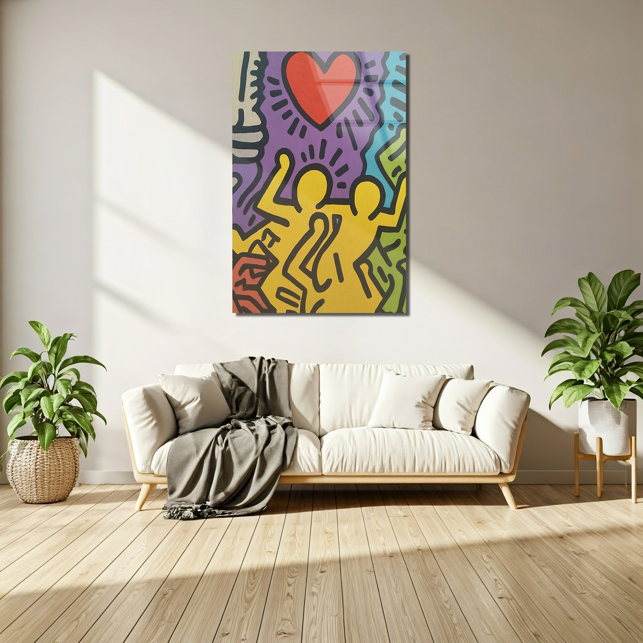 Keith Haring’s Colorful Pop Art | Premium HD Metal Wall Art