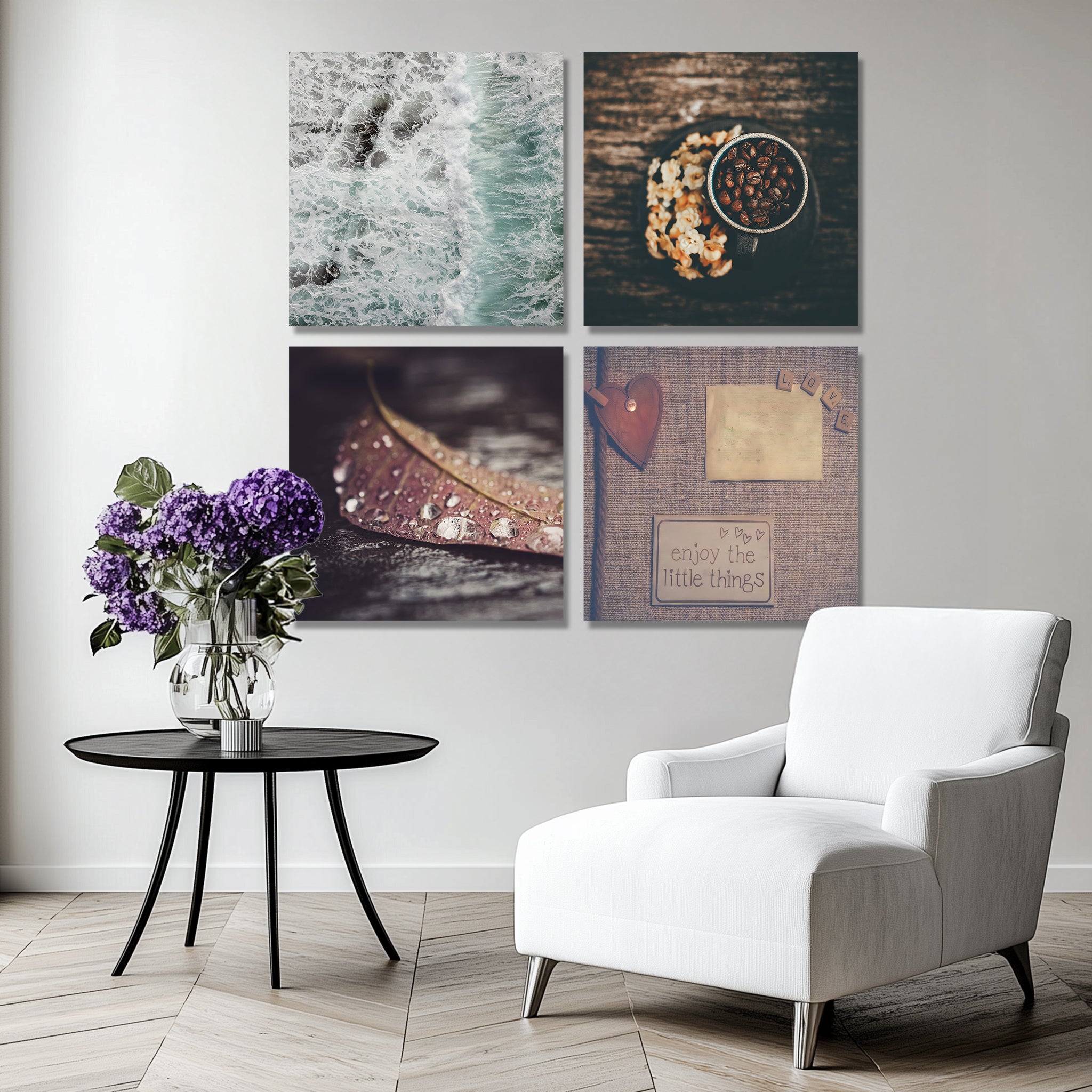Mega Size Charming Little Things Quatro | Premium HD Metal Wall Art
