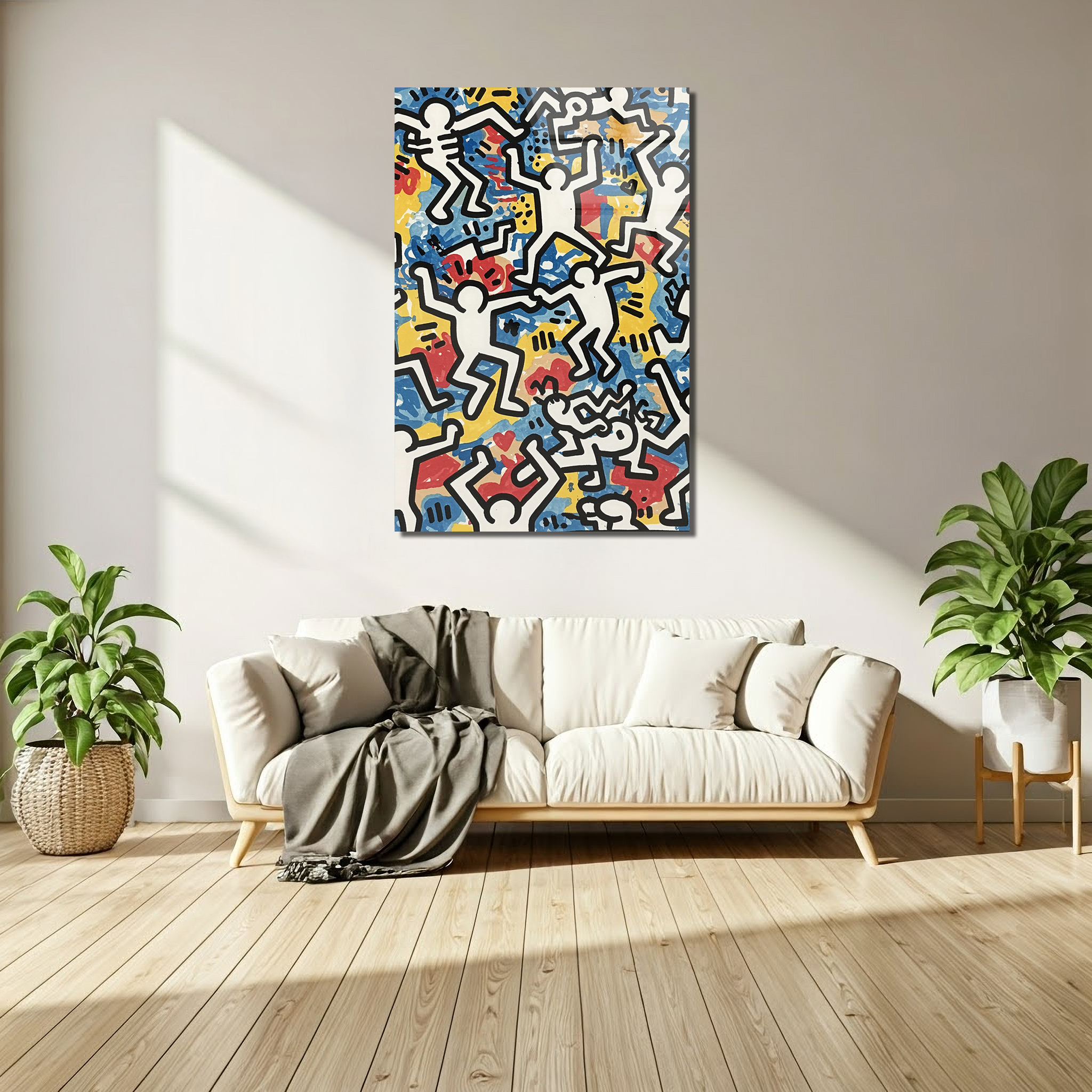 Keith Haring-Inspired Wall Art | Premium HD Metal Wall Art