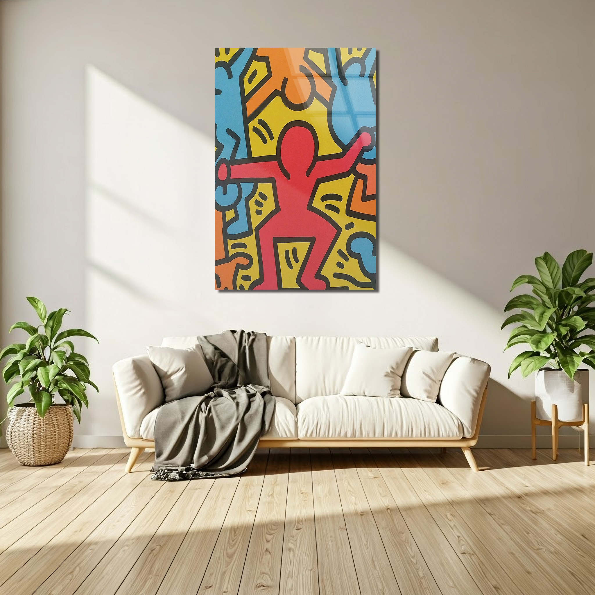 Keith Haring Colorful | Premium HD Metal Wall Art