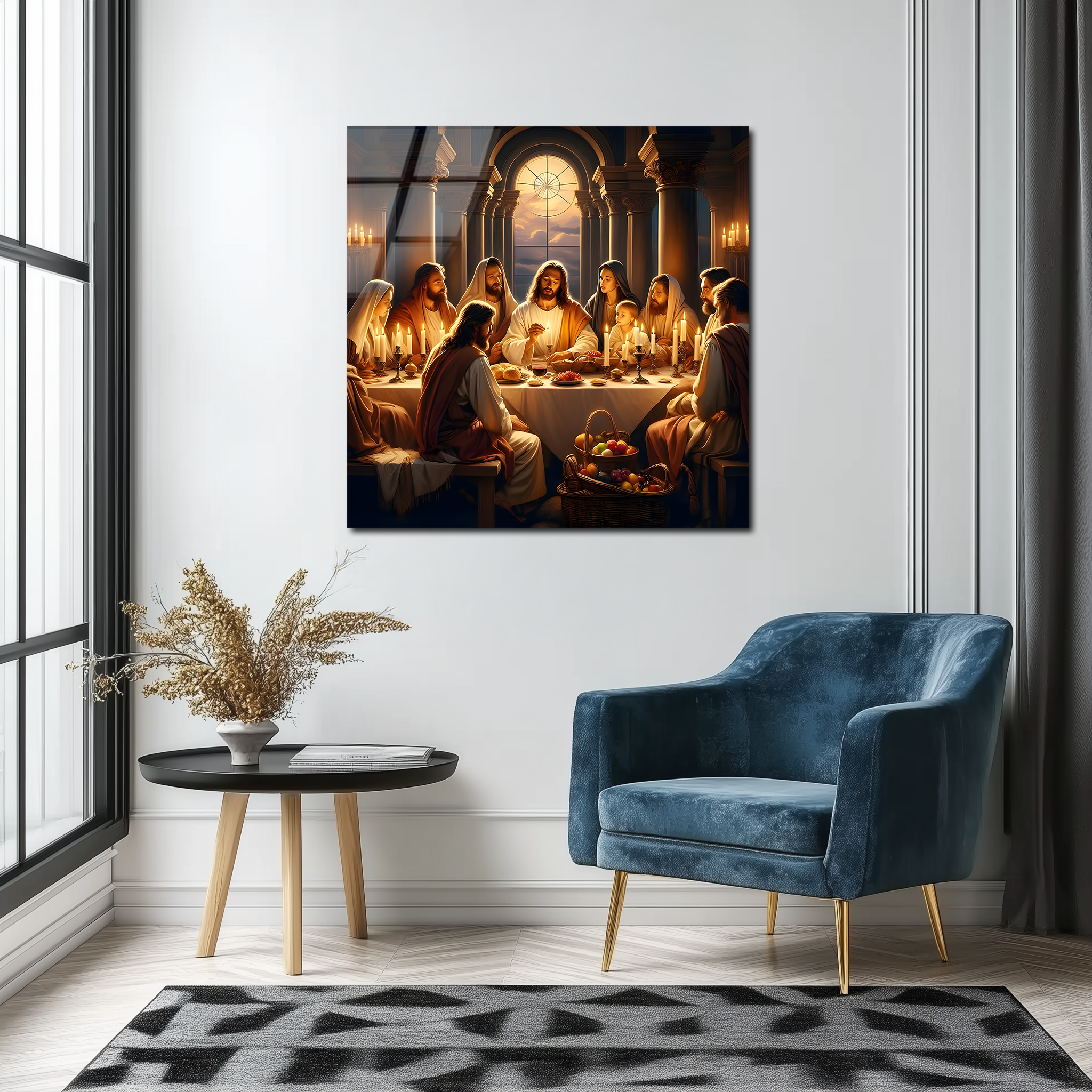 The Last Supper: The Moment of Divine Connection | Premium HD Metal Wall Art