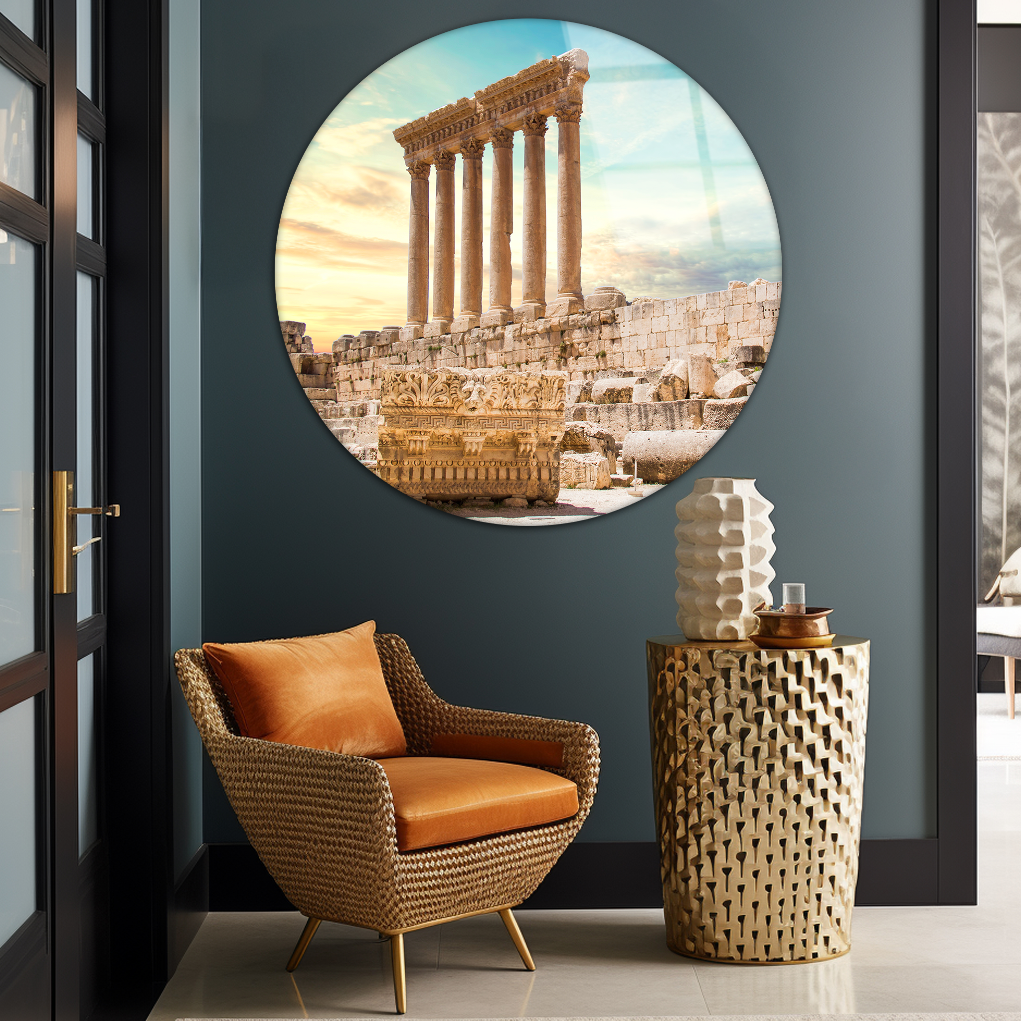 Baalbek | Premium HD Round Wall Art