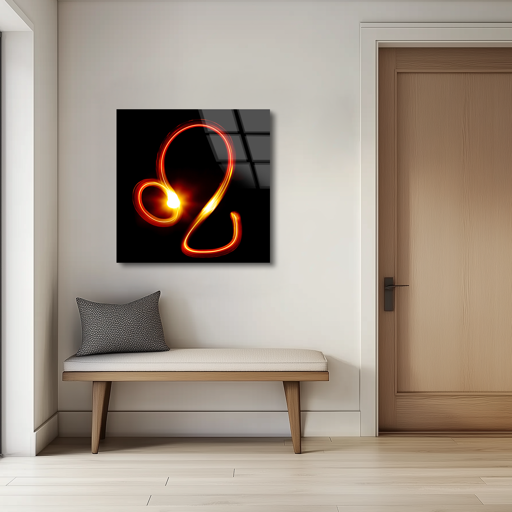 Leo Zodiac Symbol | Premium HD Metal Wall Art