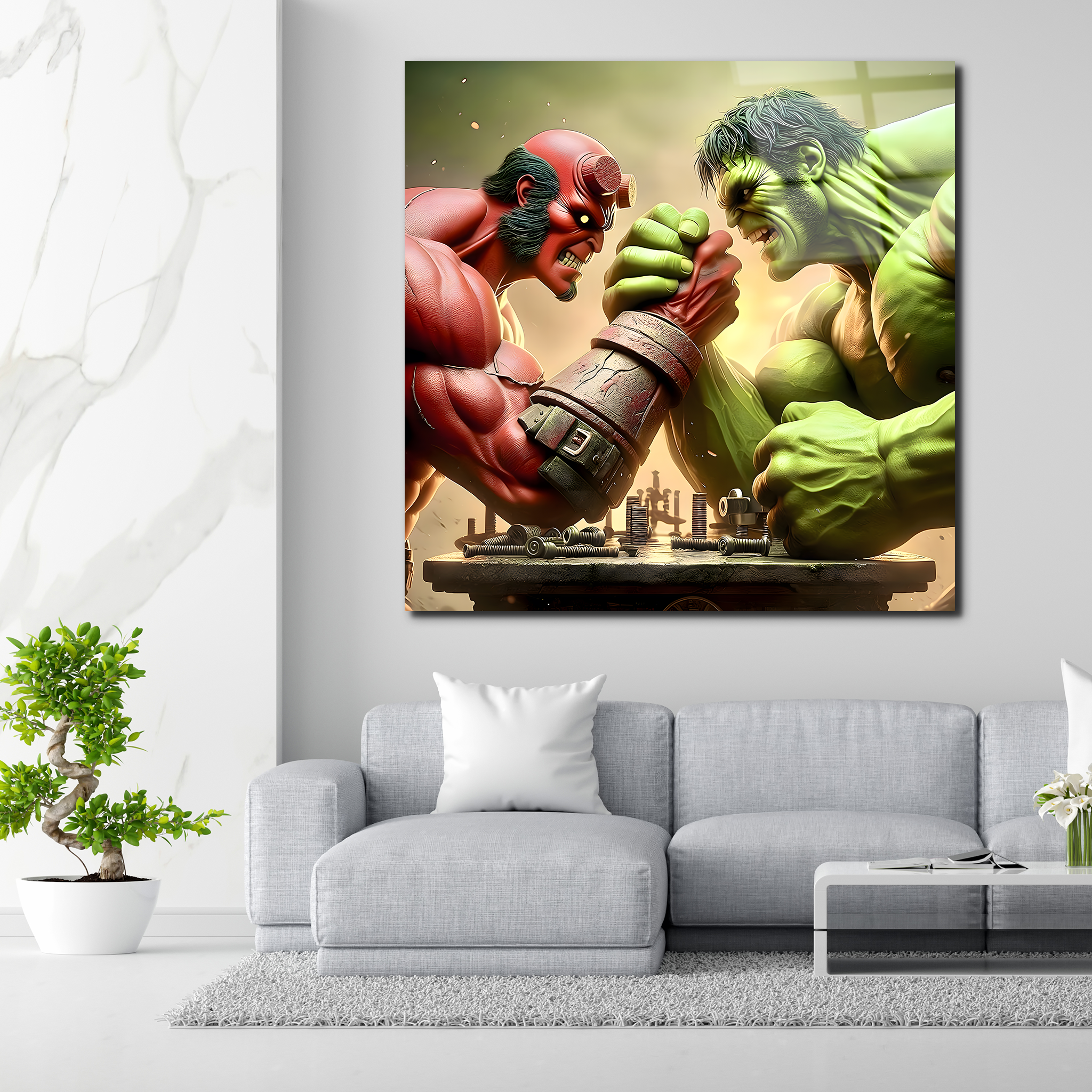 Hulk: The Power and Might | Premium HD Metal Wall Art