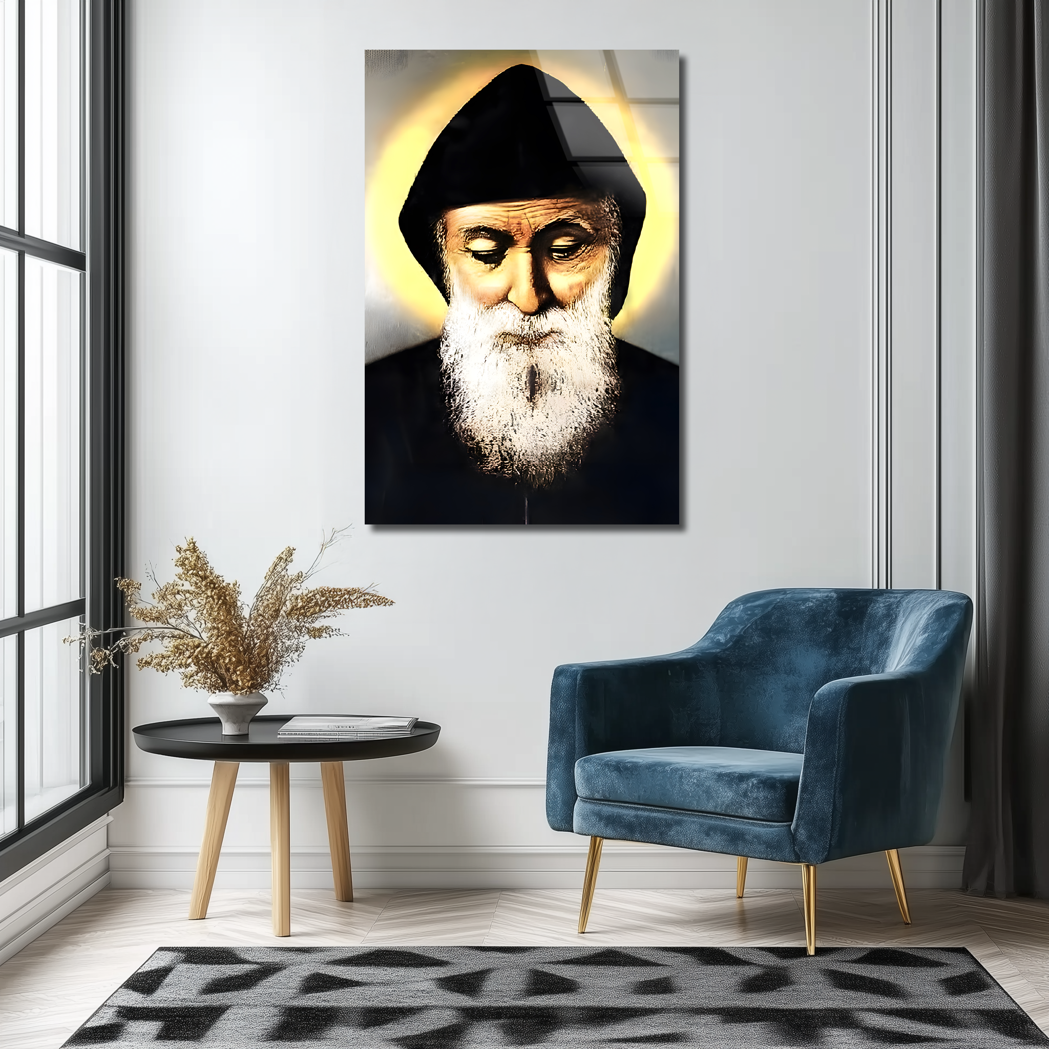 Saint Charbel | Premium HD Metal Wall Art