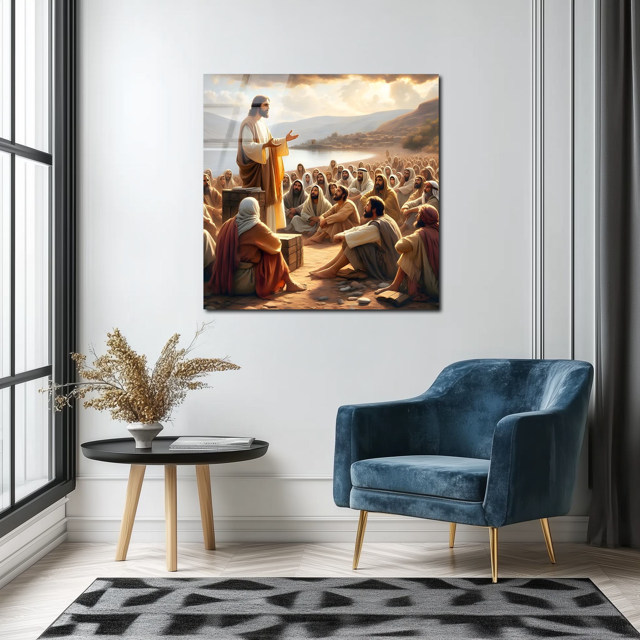 The Sermon on the Mount | Premium HD Metal Wall Art