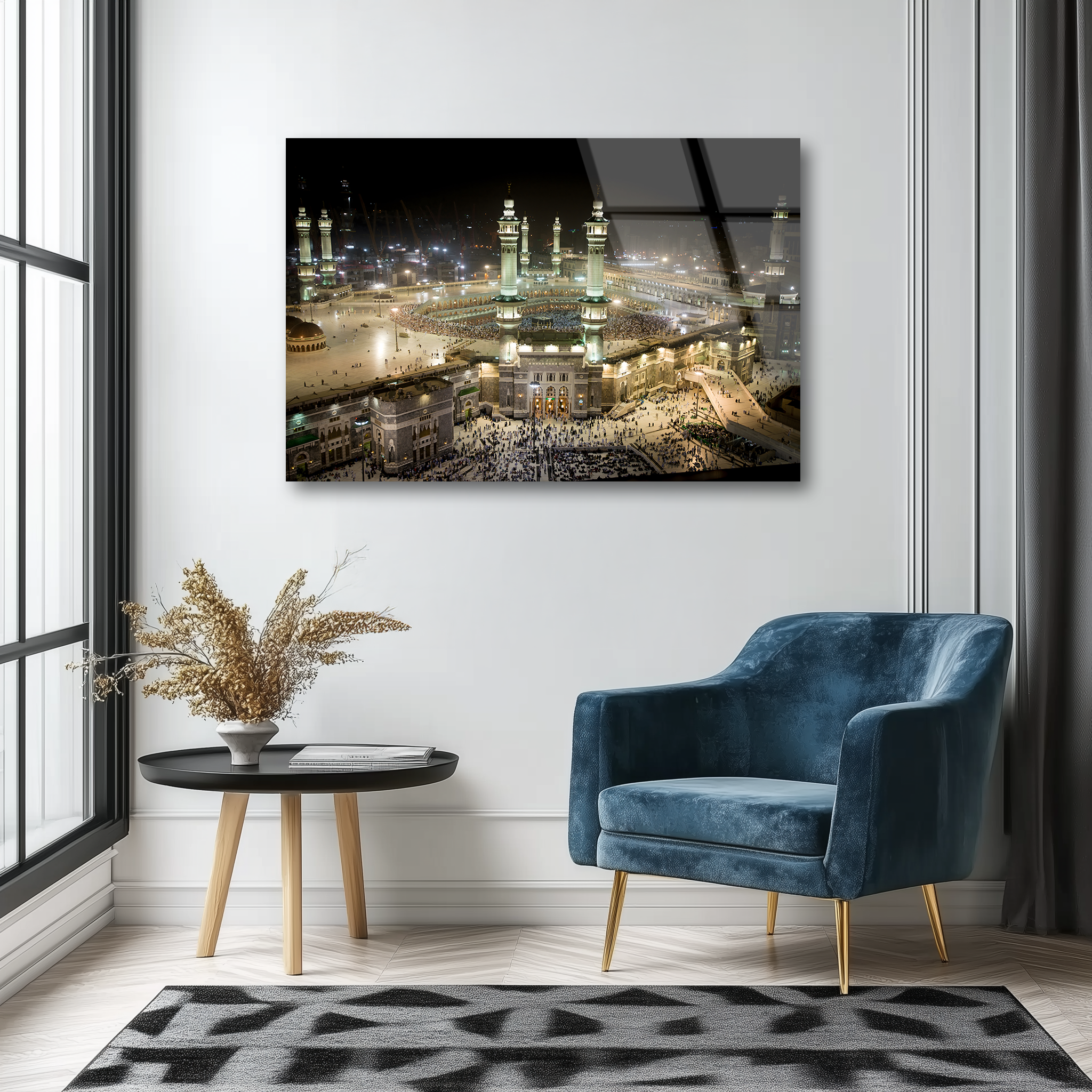 Mecca: The Sacred Holy Mosque | Premium HD Metal Wall Art