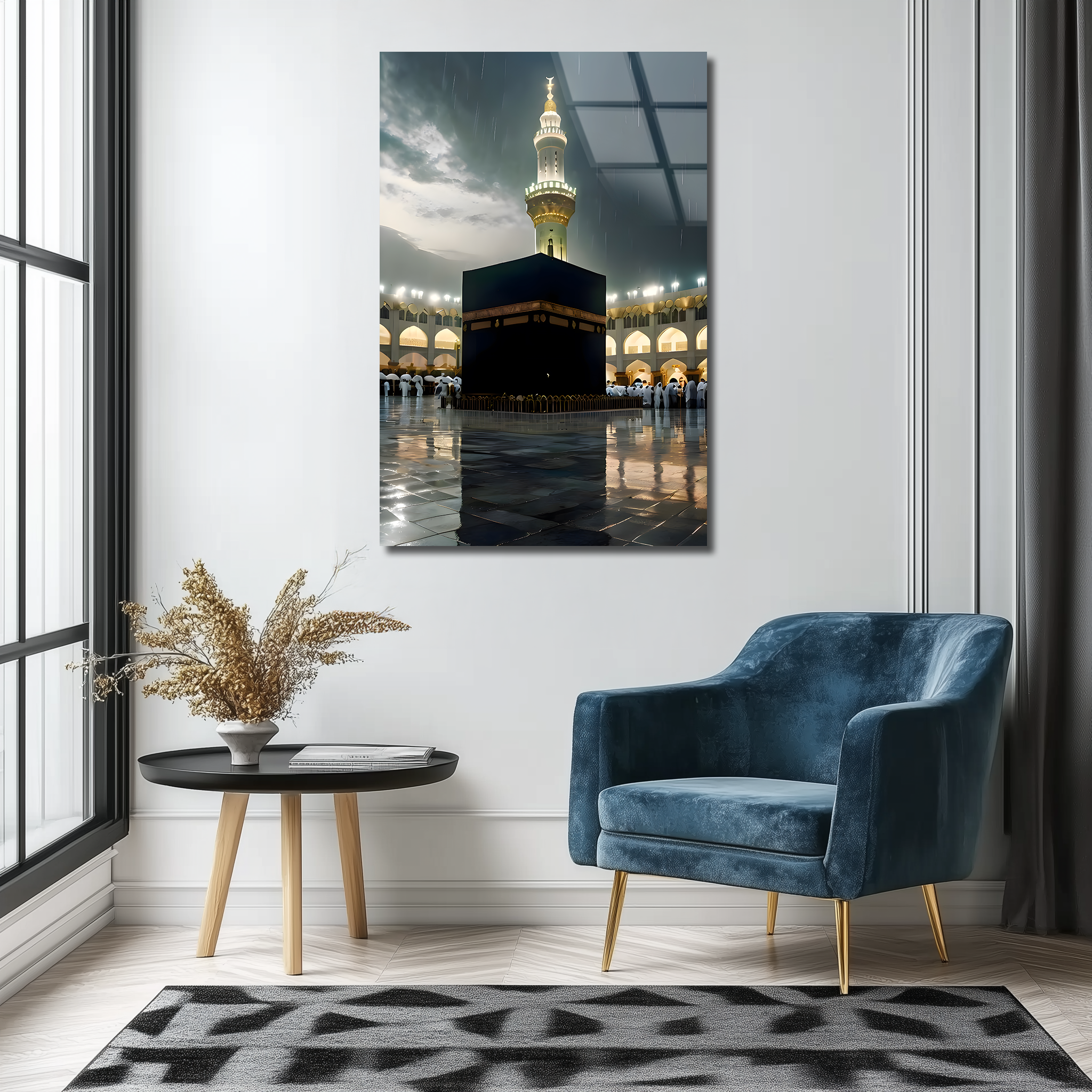 A Wonderful View of the Kaaba in Mecca | Premium HD Metal Wall Art