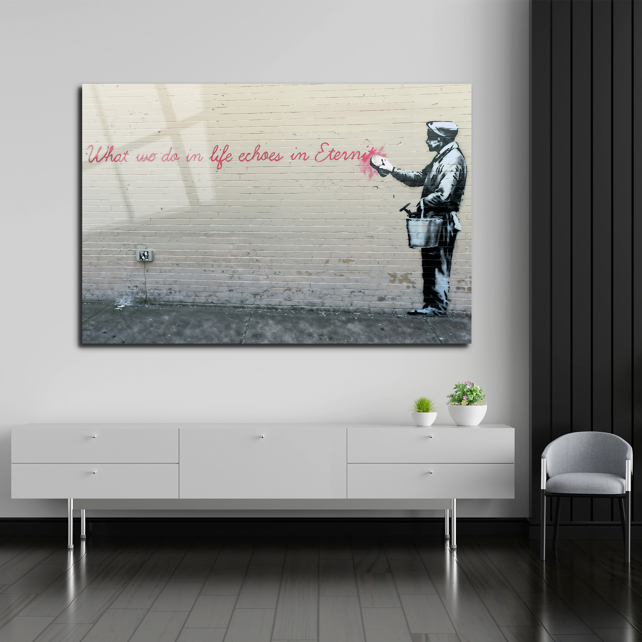 Banksy "Eternity" | Premium HD Metal Wall Art - DezignArt
