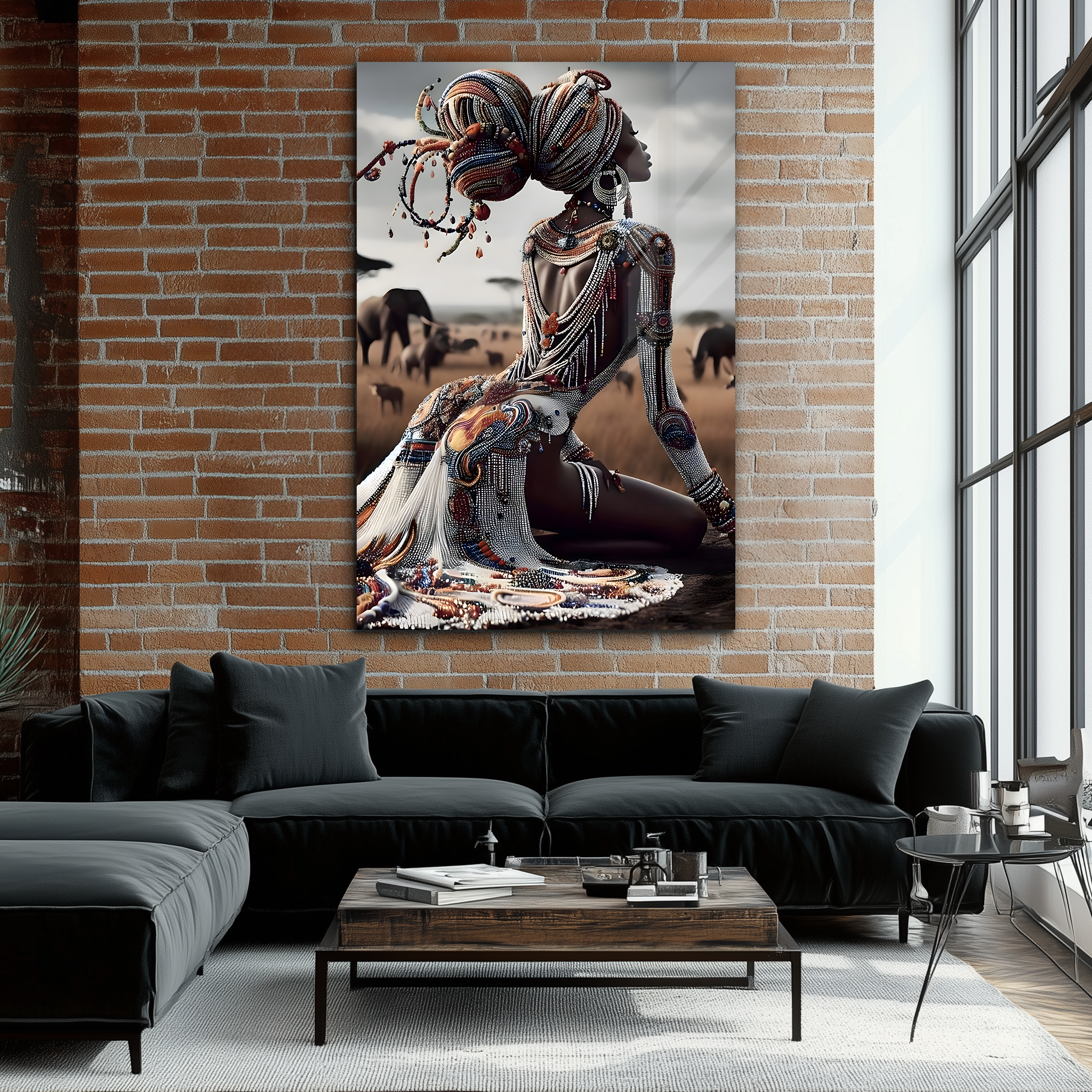 African Beauty | Premium HD Metal Wall Art