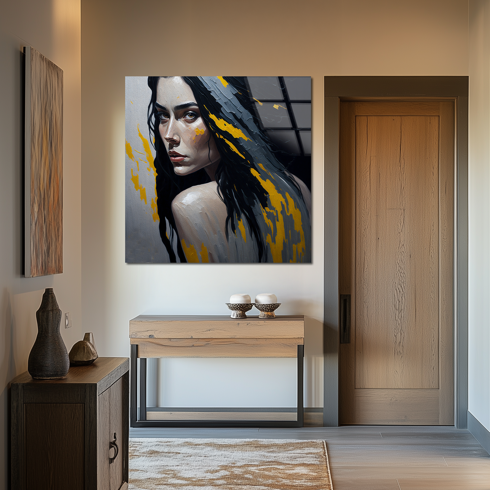 Stylish Fashion Illustration | Premium HD Metal Wall Art