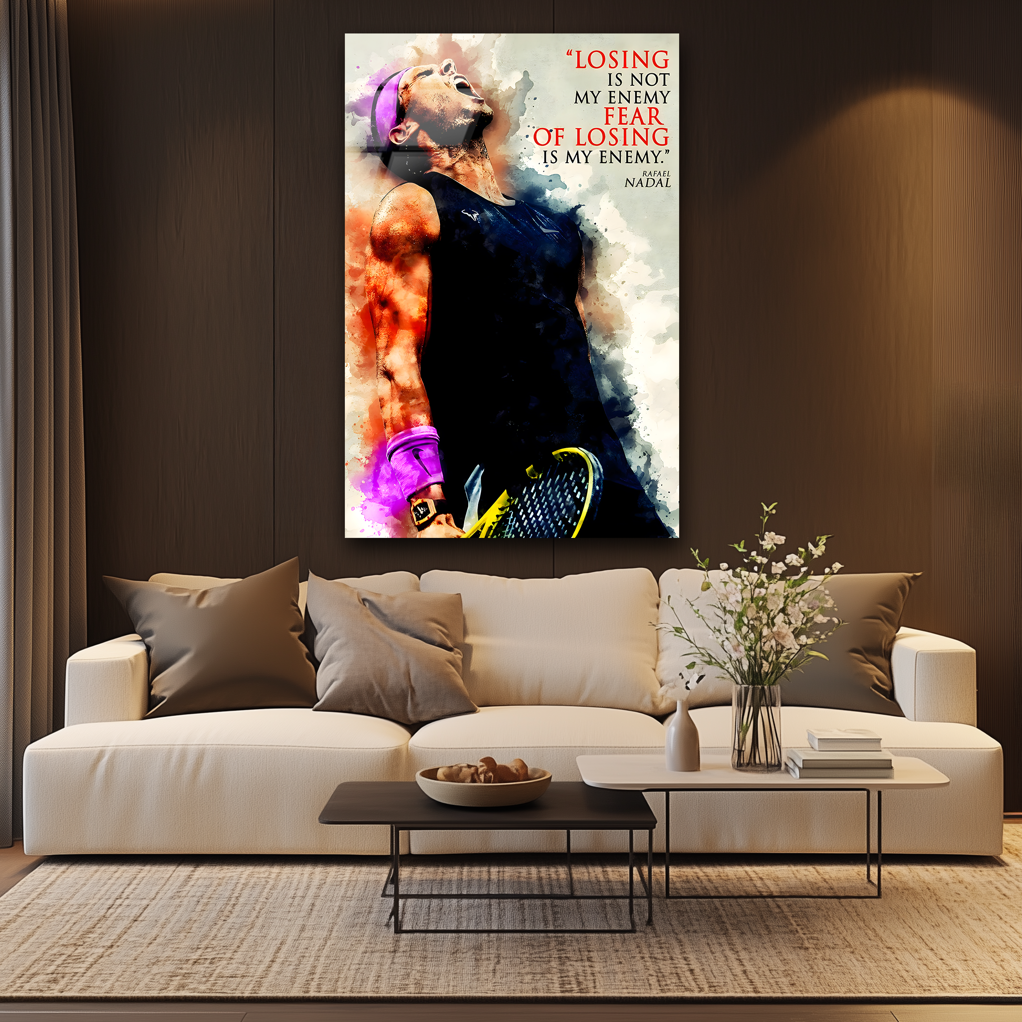 Rafael Nadal: The Clay King | Premium HD Metal Wall Art