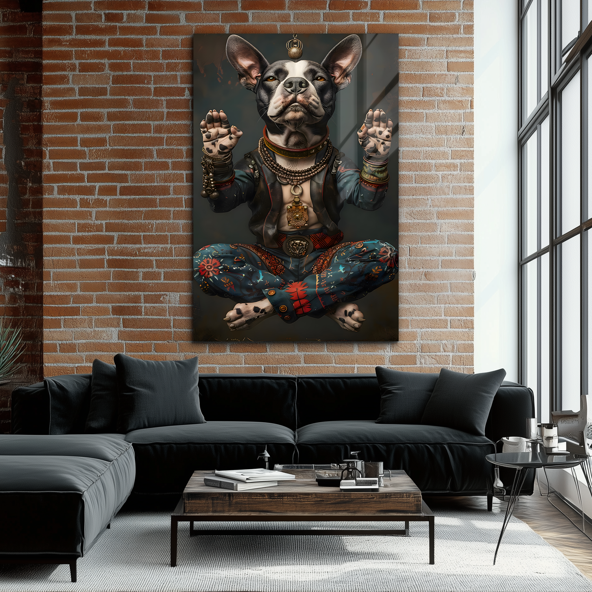 The Zen Dog | Premium HD Metal Wall Art