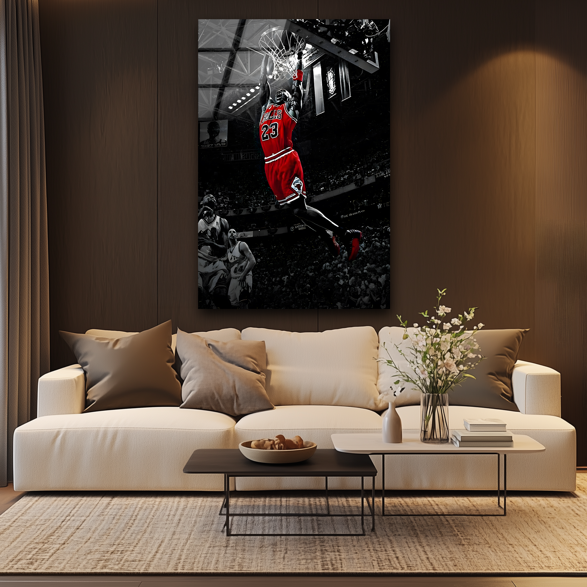 Michael Jordan Dunk | Premium HD Metal Wall Art