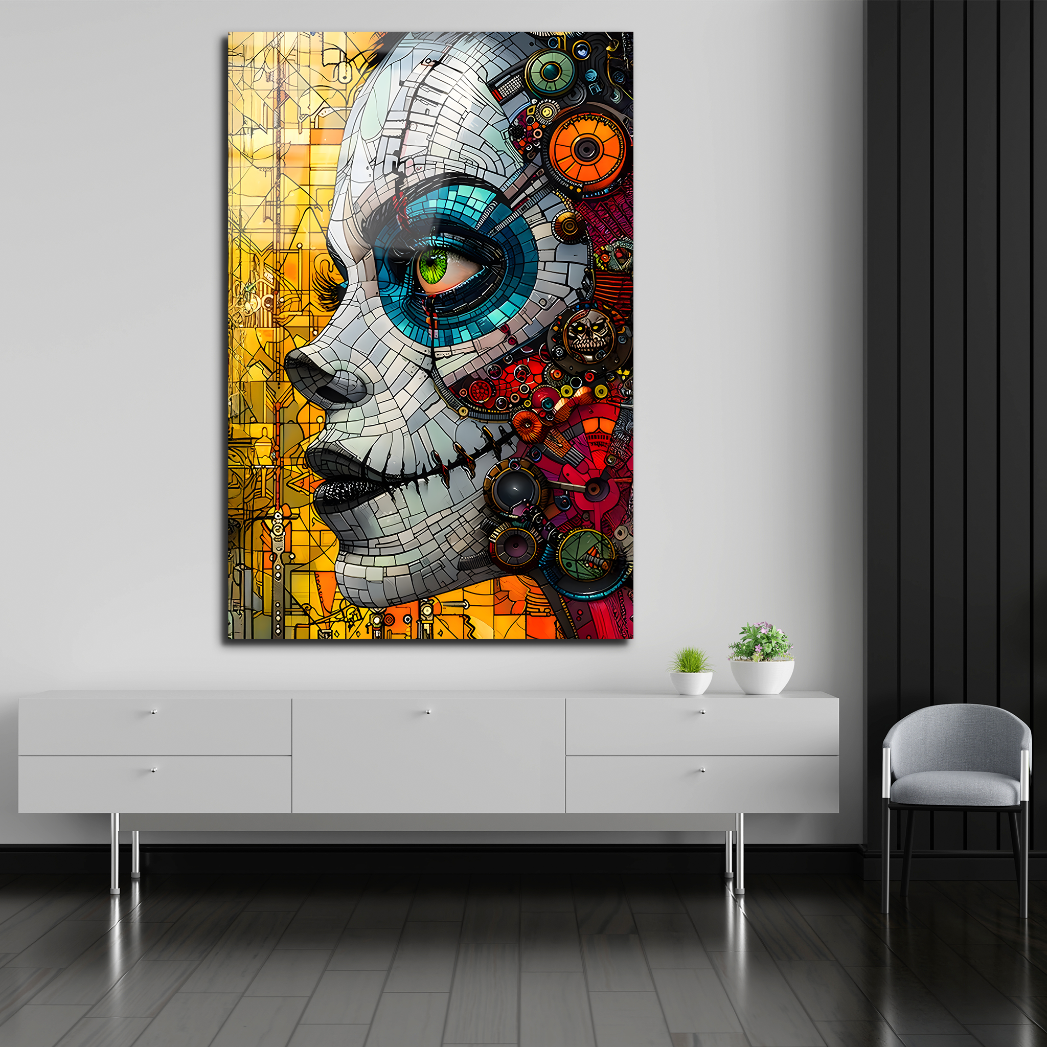 Abstract Woman Art | Premium HD Metal Wall Art