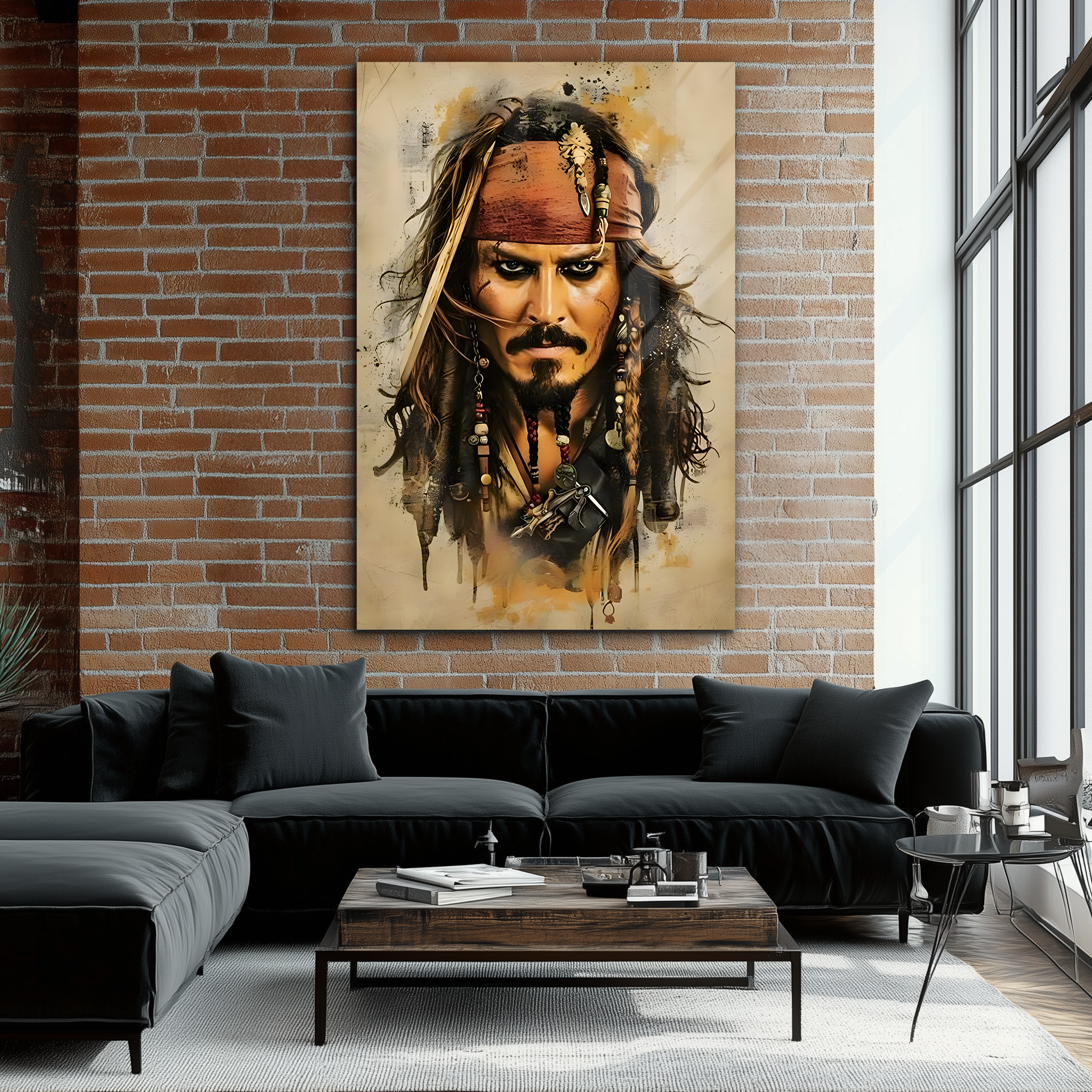 Captain Jack Sparrow | Premium HD Metal Wall Art