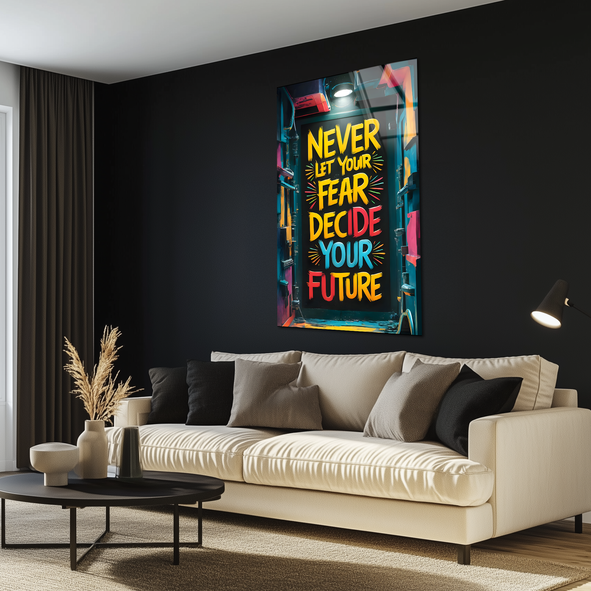 No Fear | Premium HD Metal Wall Art