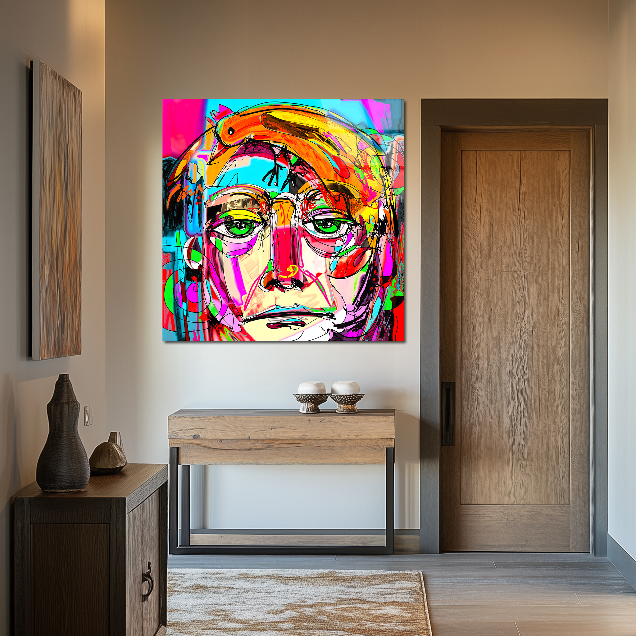 Vibrant Man Portrait | Premium HD Metal Wall Art