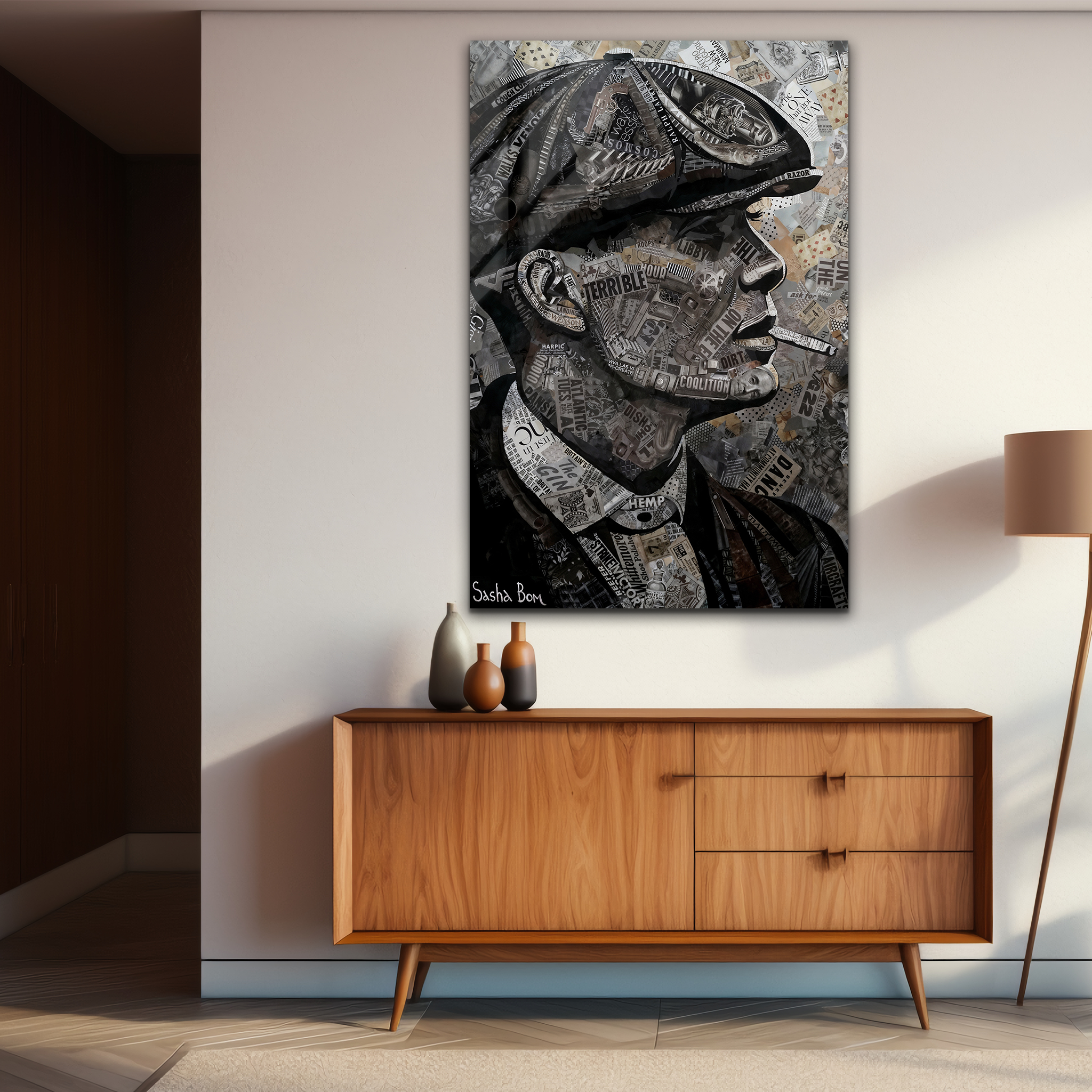 The Shelby Legacy: A Tommy Shelby Portrait | Premium HD Metal Wall Art
