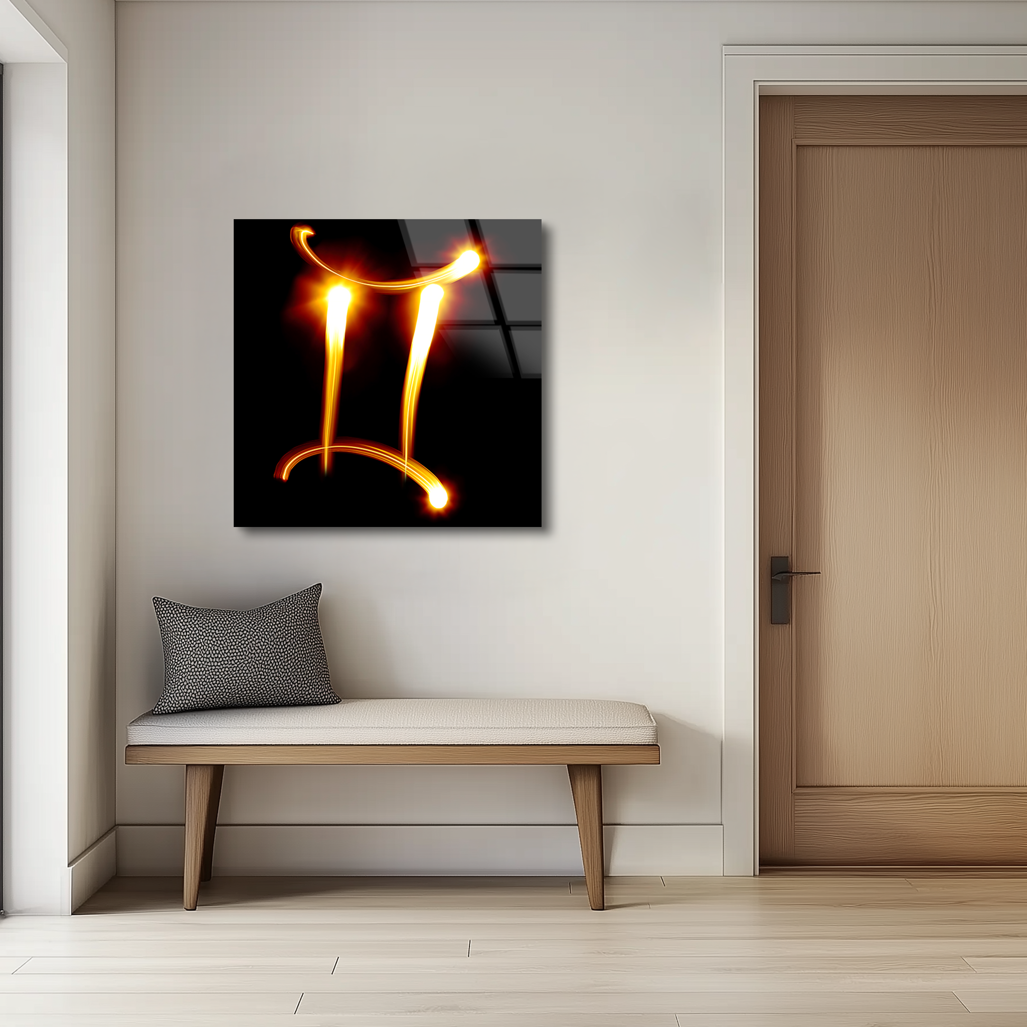 Gemini Zodiac Symbol | Premium HD Metal Wall Art
