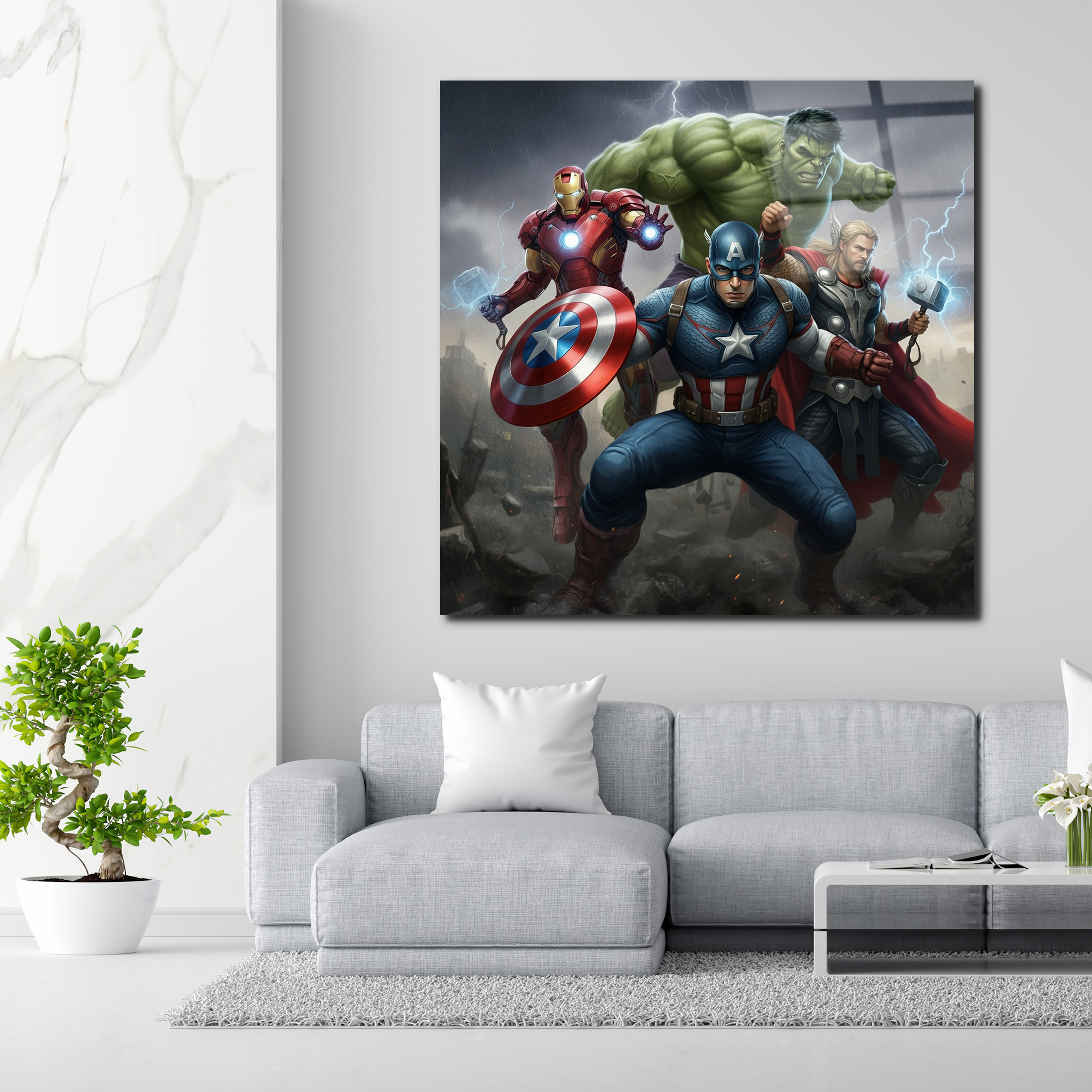 Avengers Superheroes | Premium HD Metal Wall Art