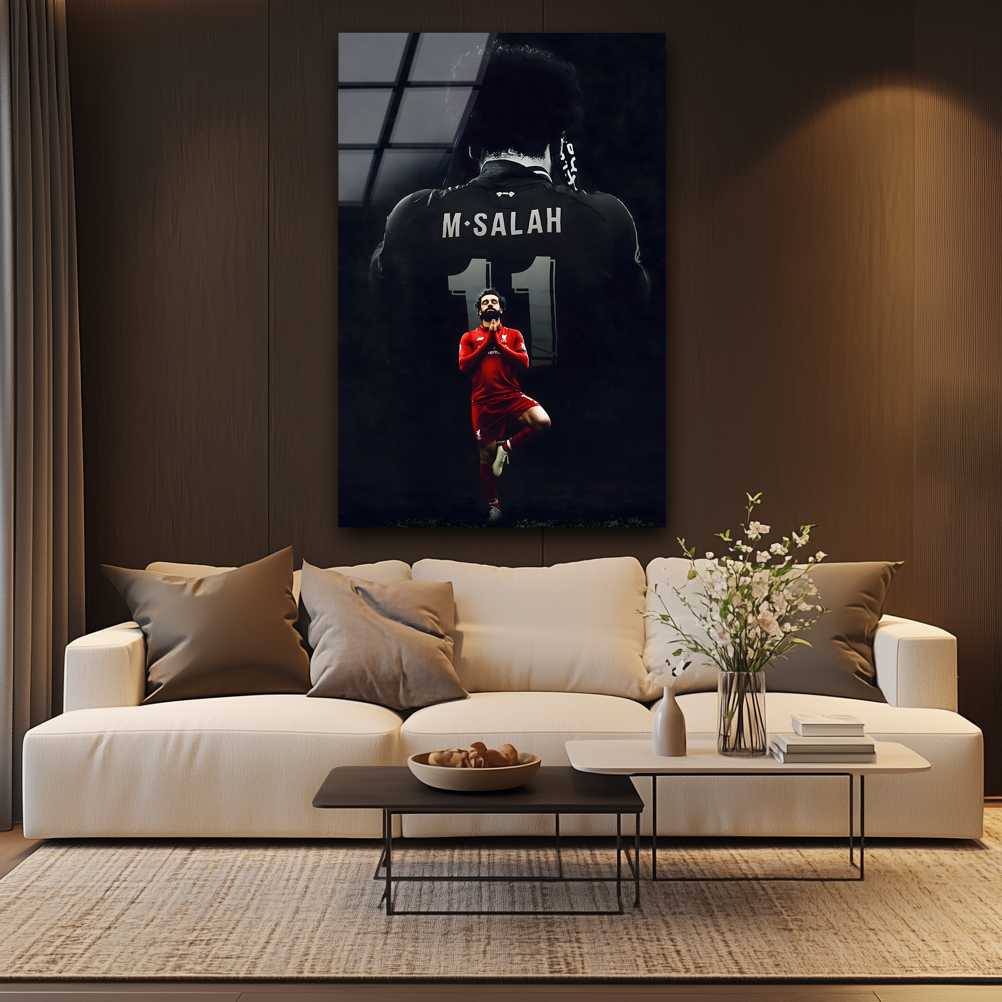 Mohamed Salah: The Egyptian King | Premium HD Metal Wall Art