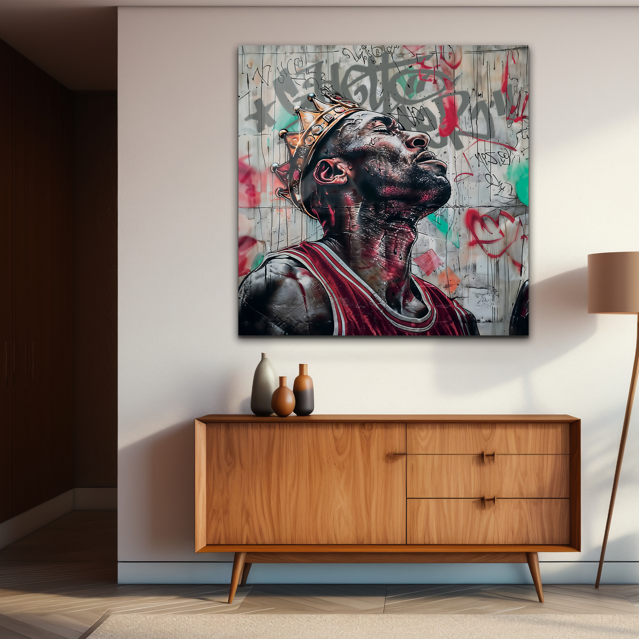 Michael Jordan: The King of Basketball | Premium HD Metal Wall Art