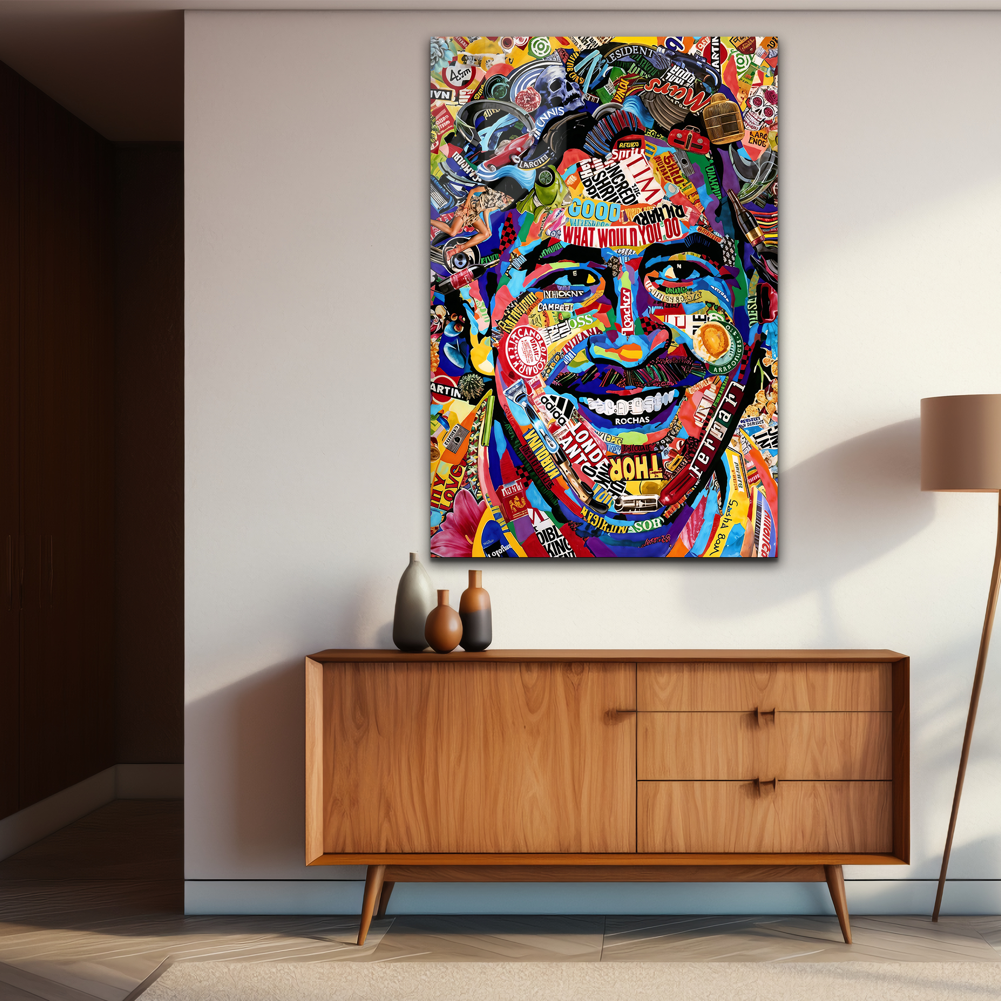 Pablo Escobar Smiling | Premium HD Metal Wall Art