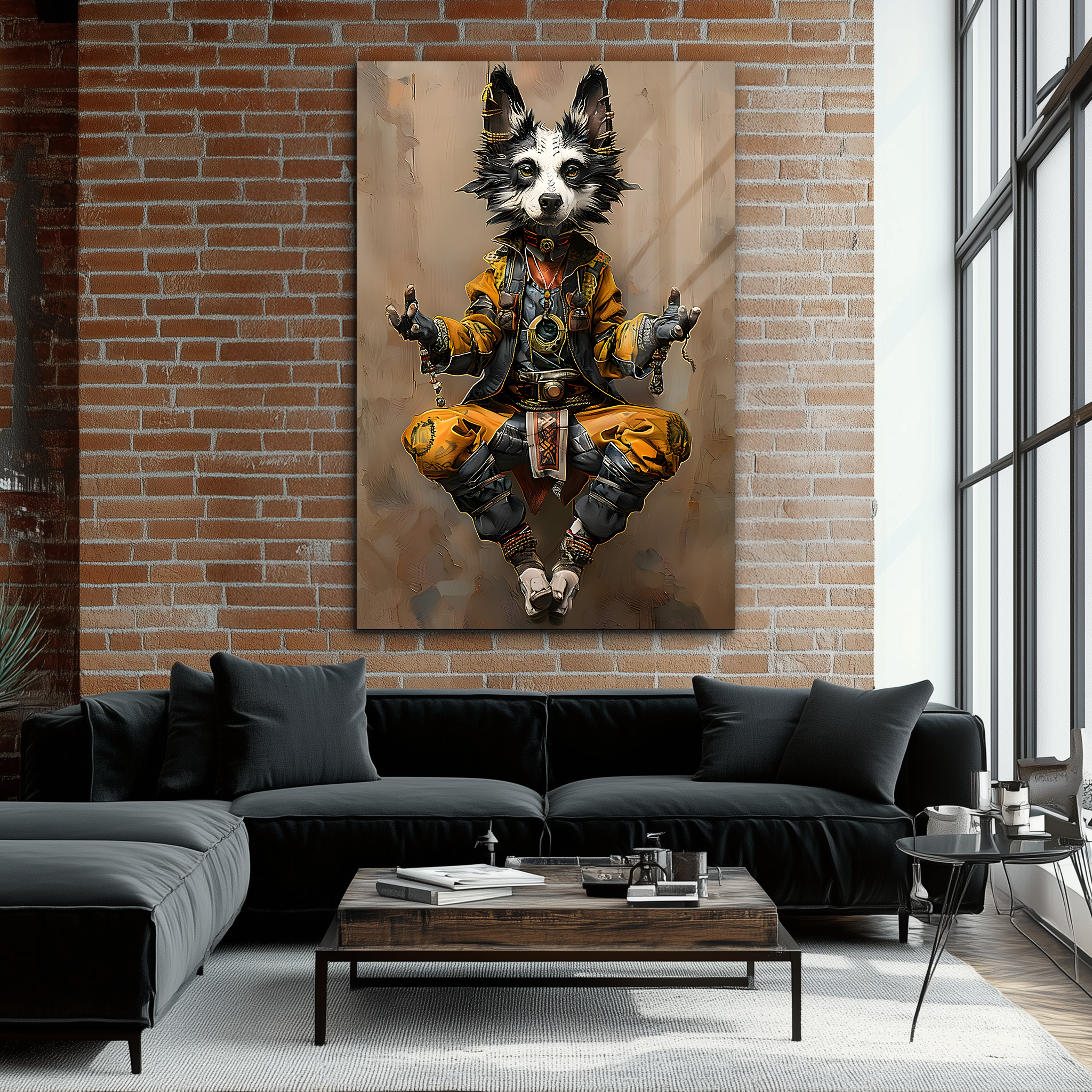 The Zen Wolf | Premium HD Metal Wall Art