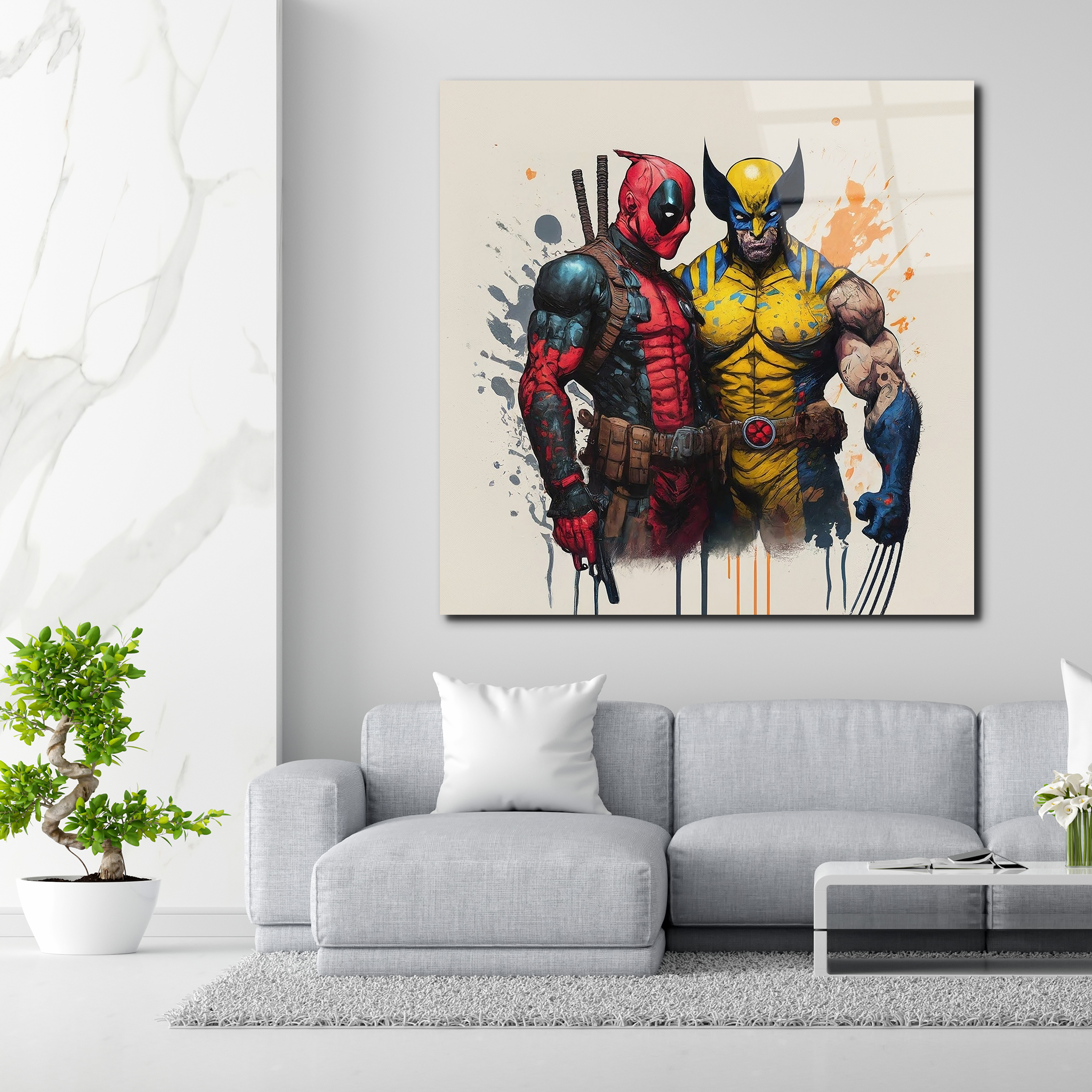 Deadpool & Wolverine Duo | Premium HD Metal Wall Art