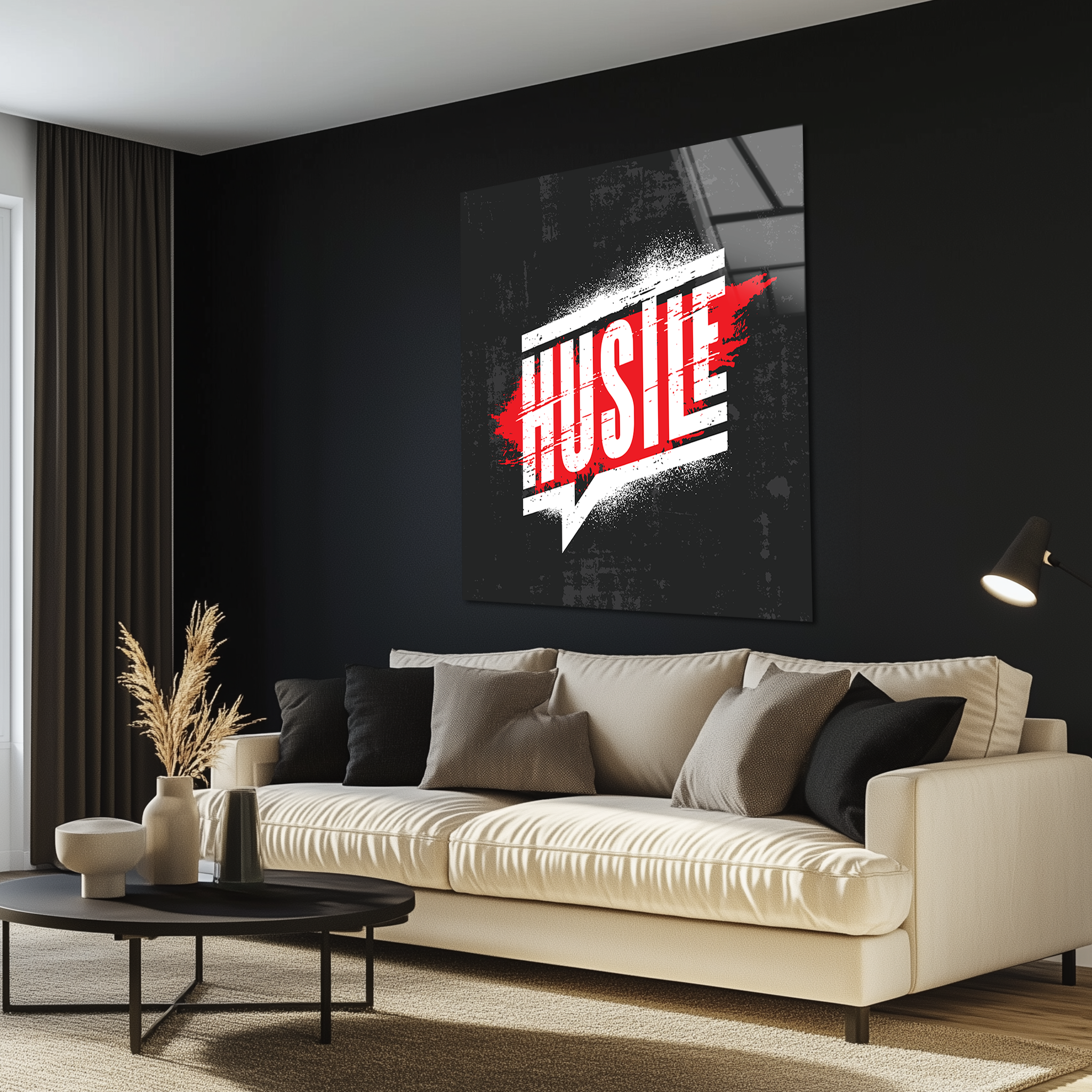 Hustle | Premium HD Metal Wall Art