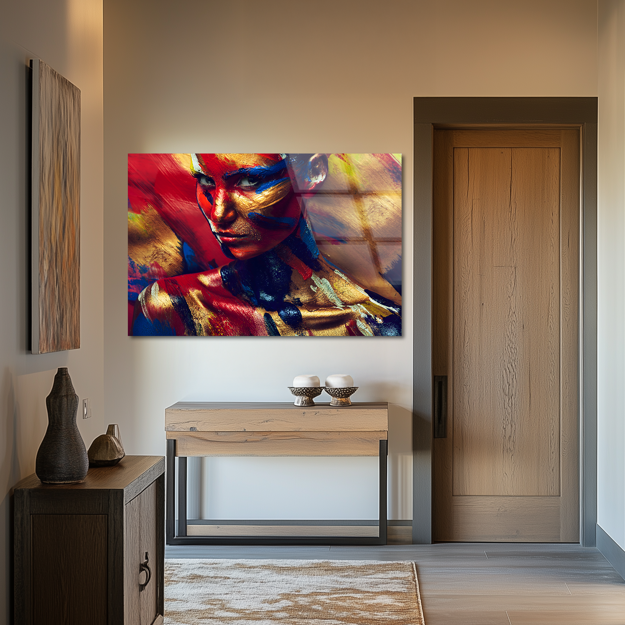 Vivid Painted Beauty | Premium HD Metal Wall Art