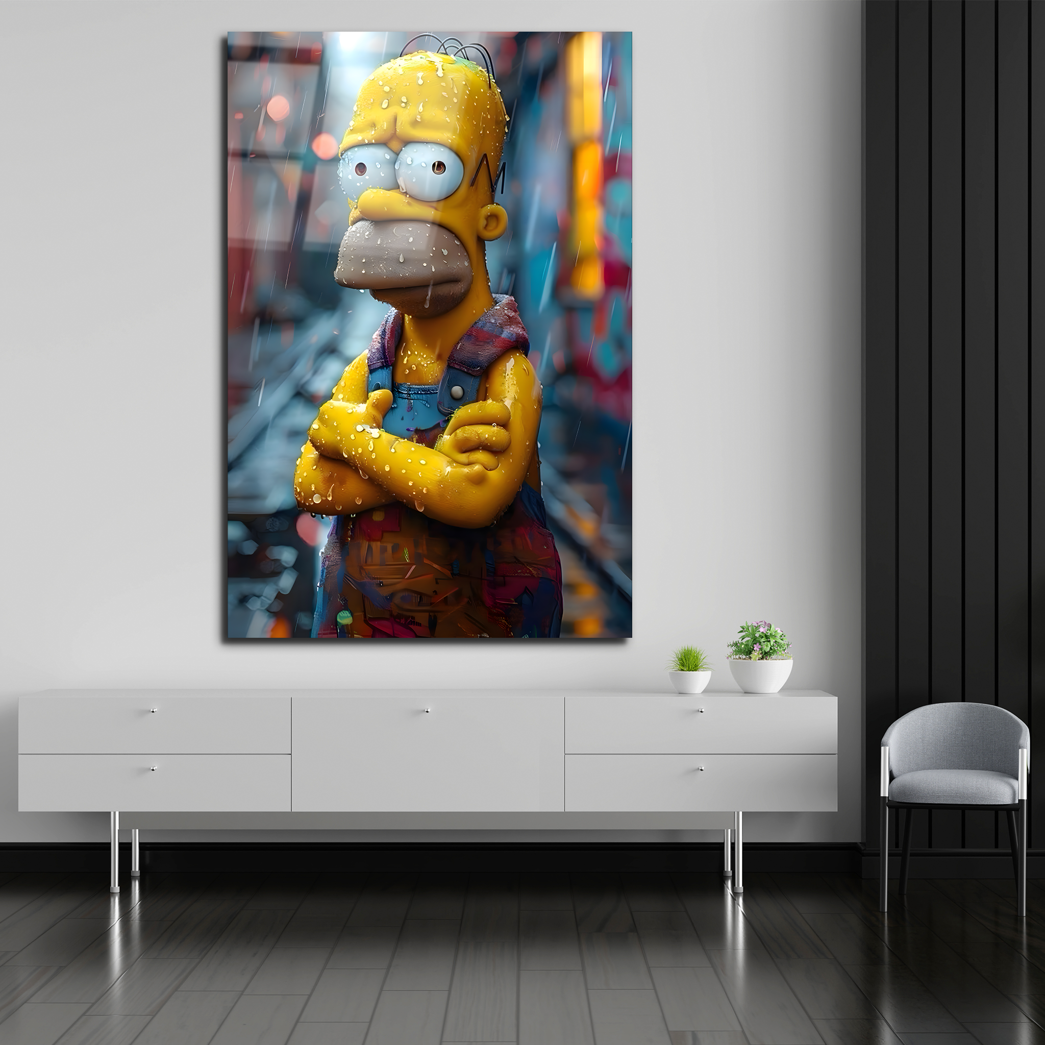 Homer Simpson | Premium HD Metal Wall Art