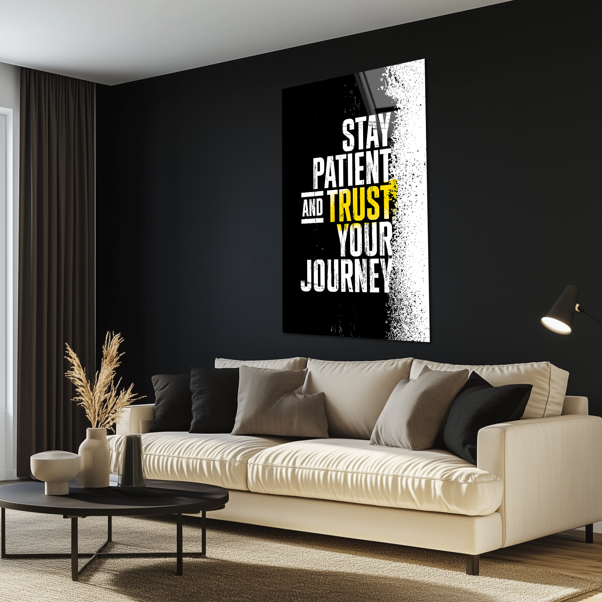 Stay Patient And Trust Your Journey | Premium HD Metal Wall Art