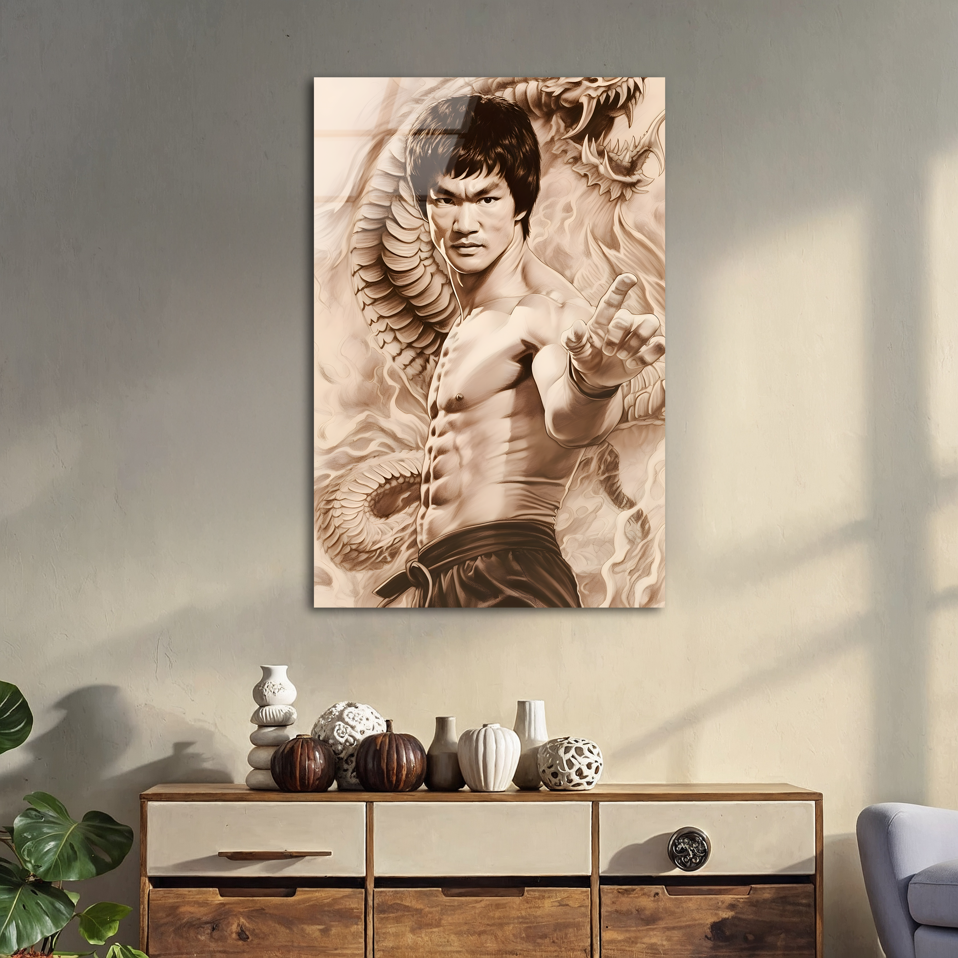 Bruce Lee | Premium HD Metal Wall Art