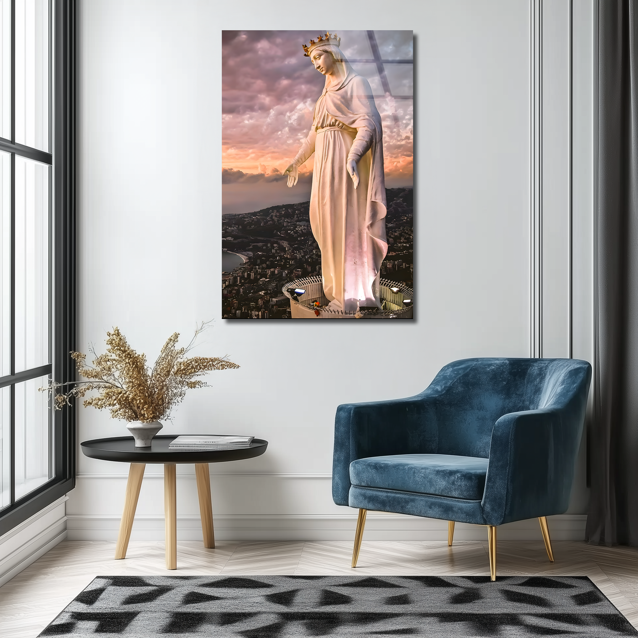 Our Lady of Lebanon Harissa | Premium HD Metal Wall Art