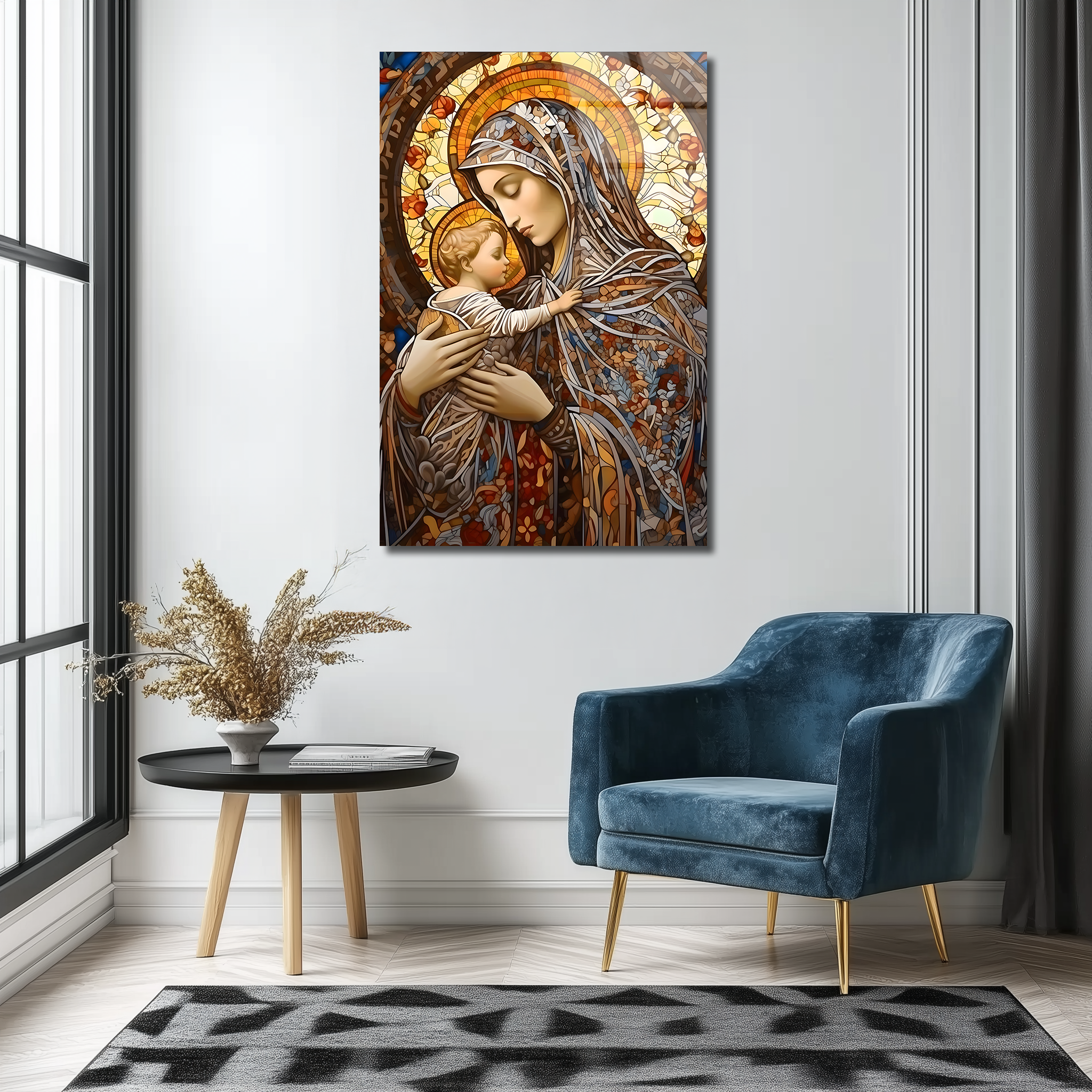 Virgin Mary | Premium HD Metal Wall Art