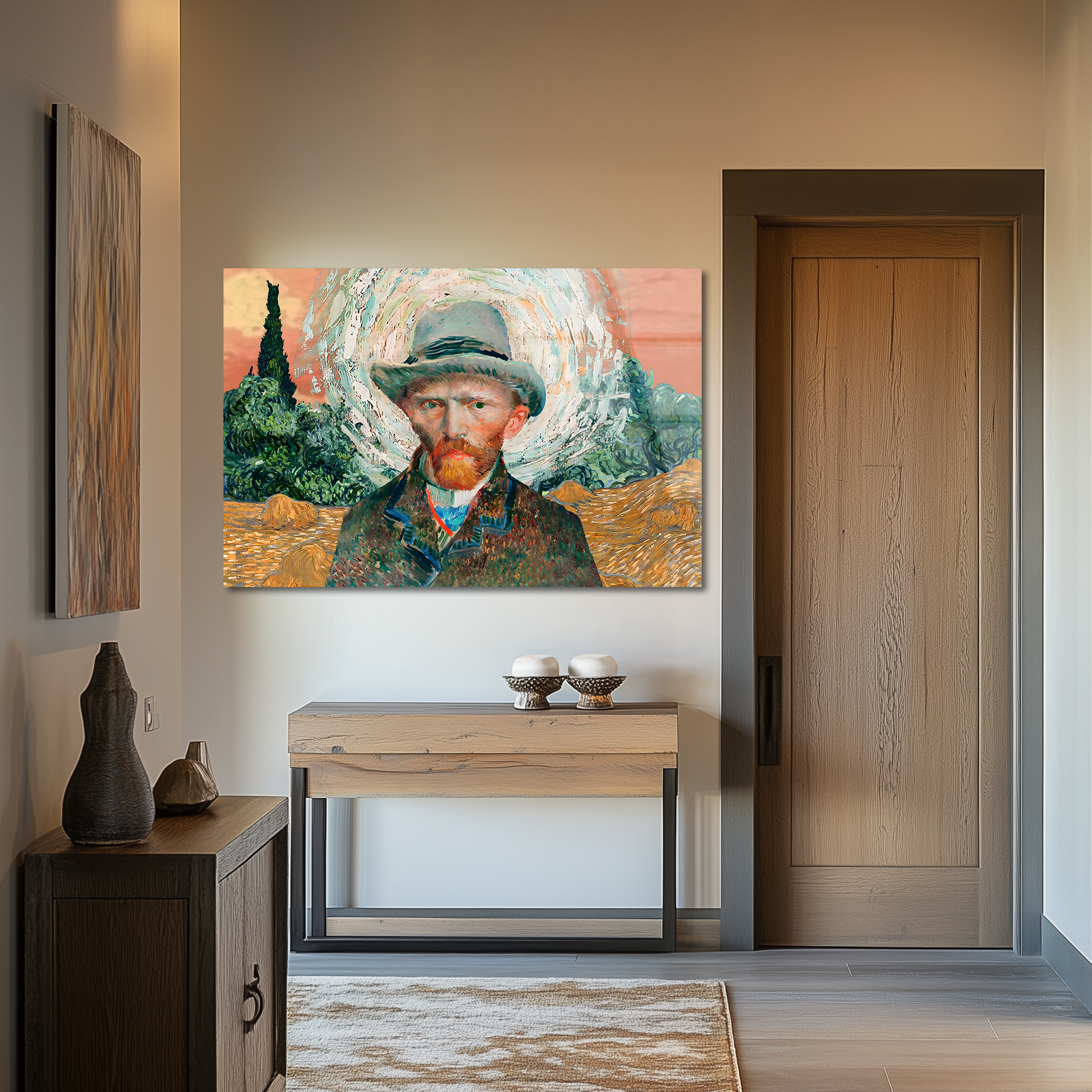 Vibrant Van Gogh Portrait | Premium HD Metal Wall Art