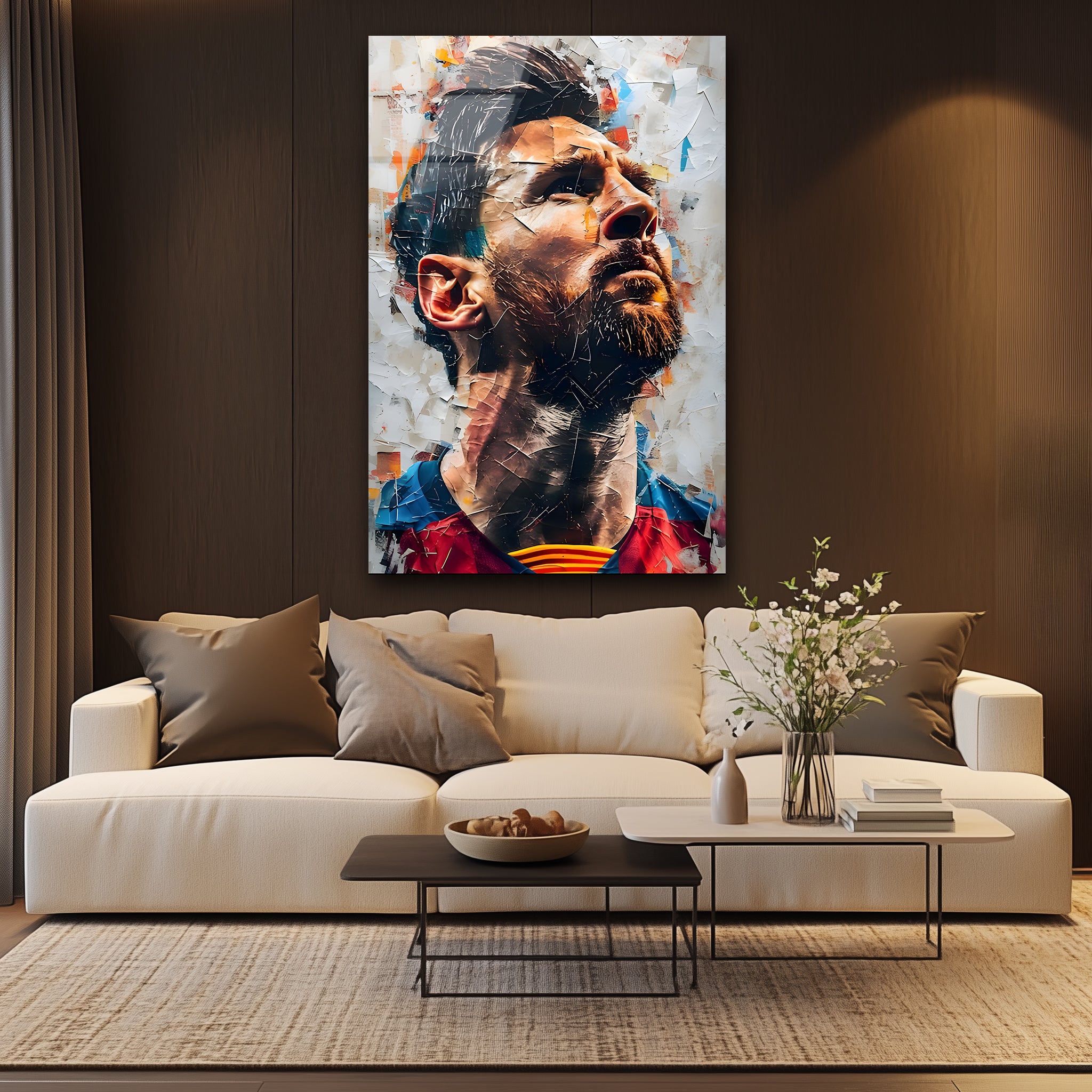 Colorful Messi | Premium HD Metal Wall Art