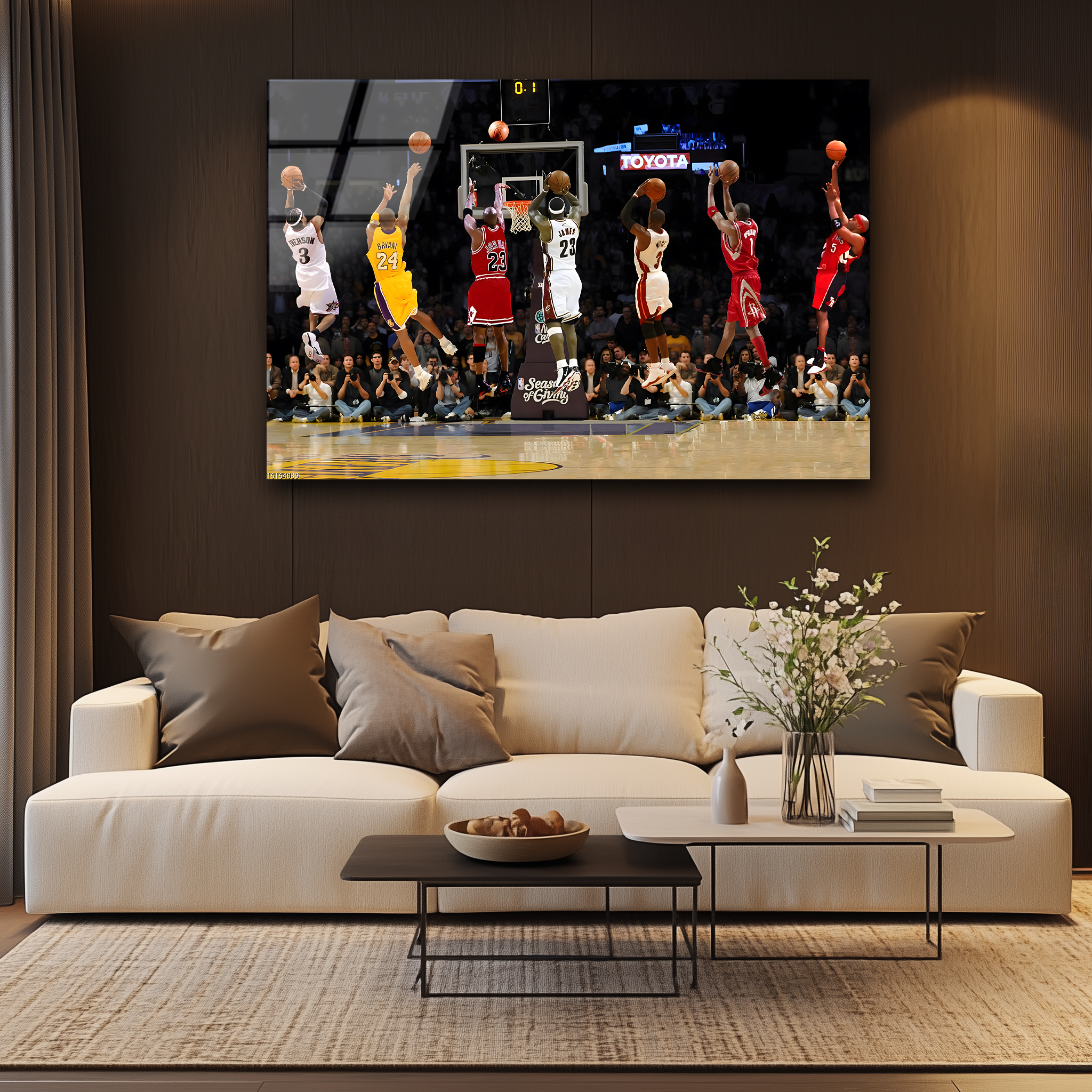 Legends of the Jump Shot | Premium HD Metal Wall Art