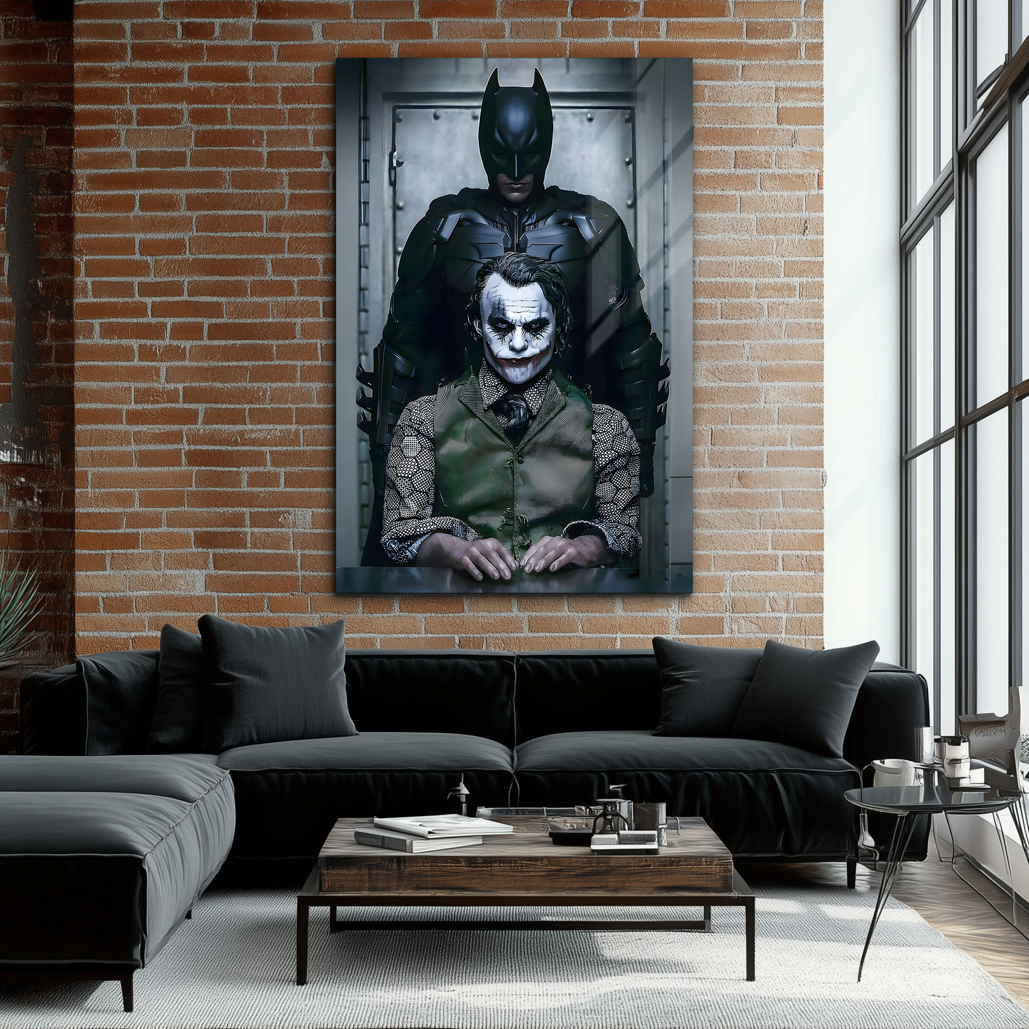 Joker vs. Batman | Premium HD Metal Wall Art